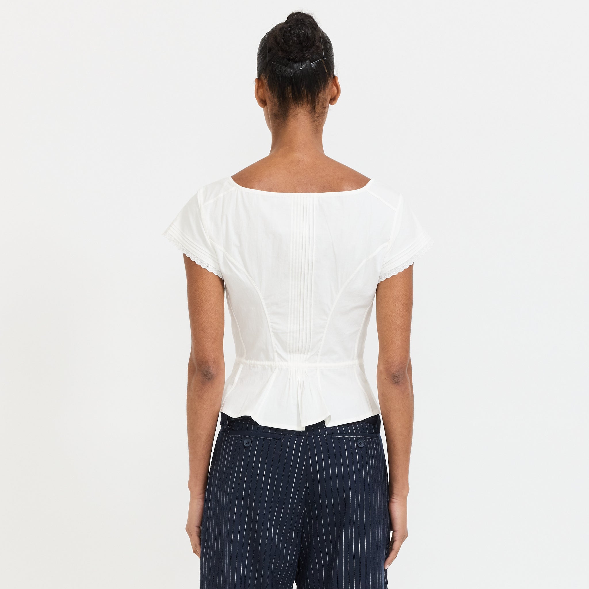 Peachy Den | Renee Blouse Porcelain | Maplestore