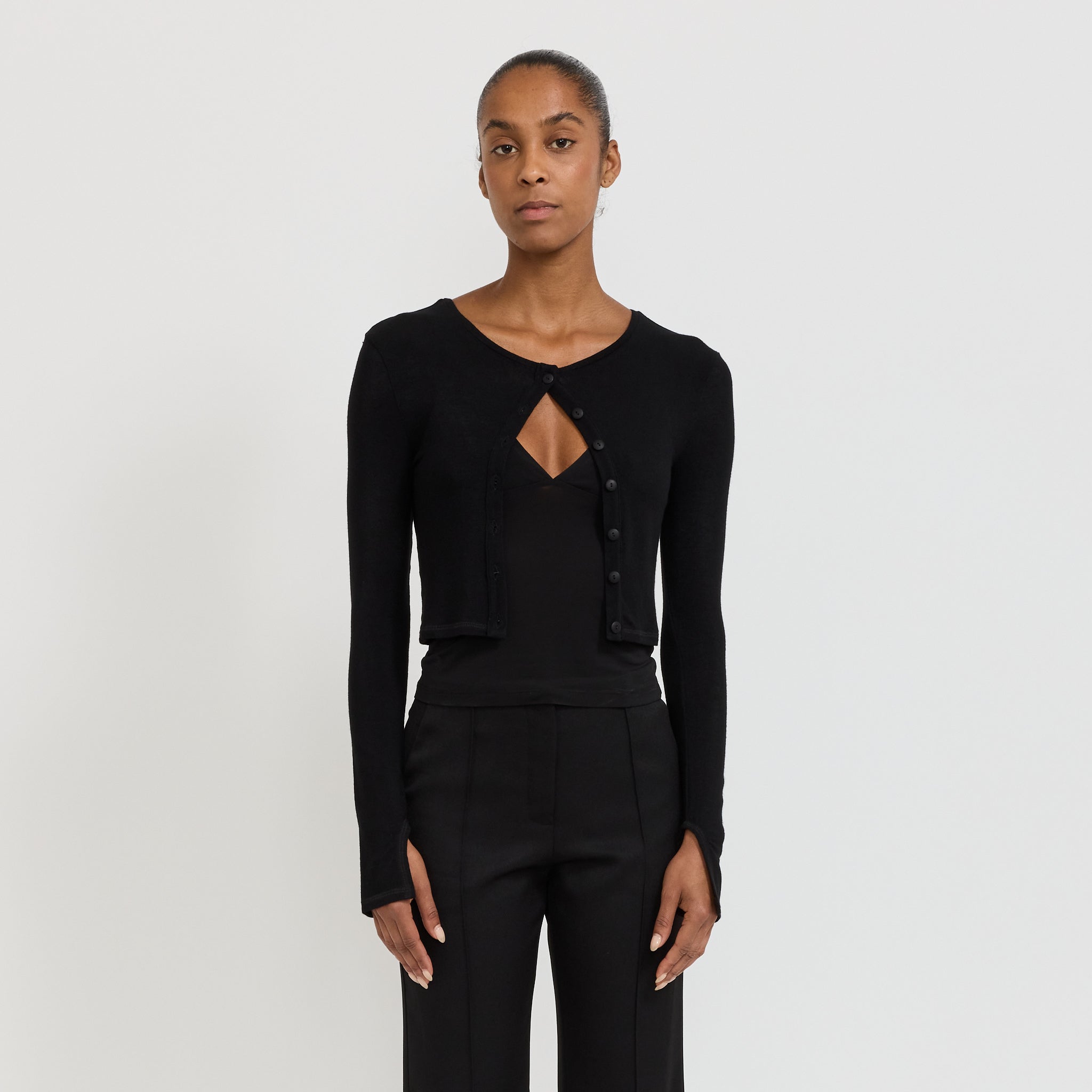 Assume Cardigan Black