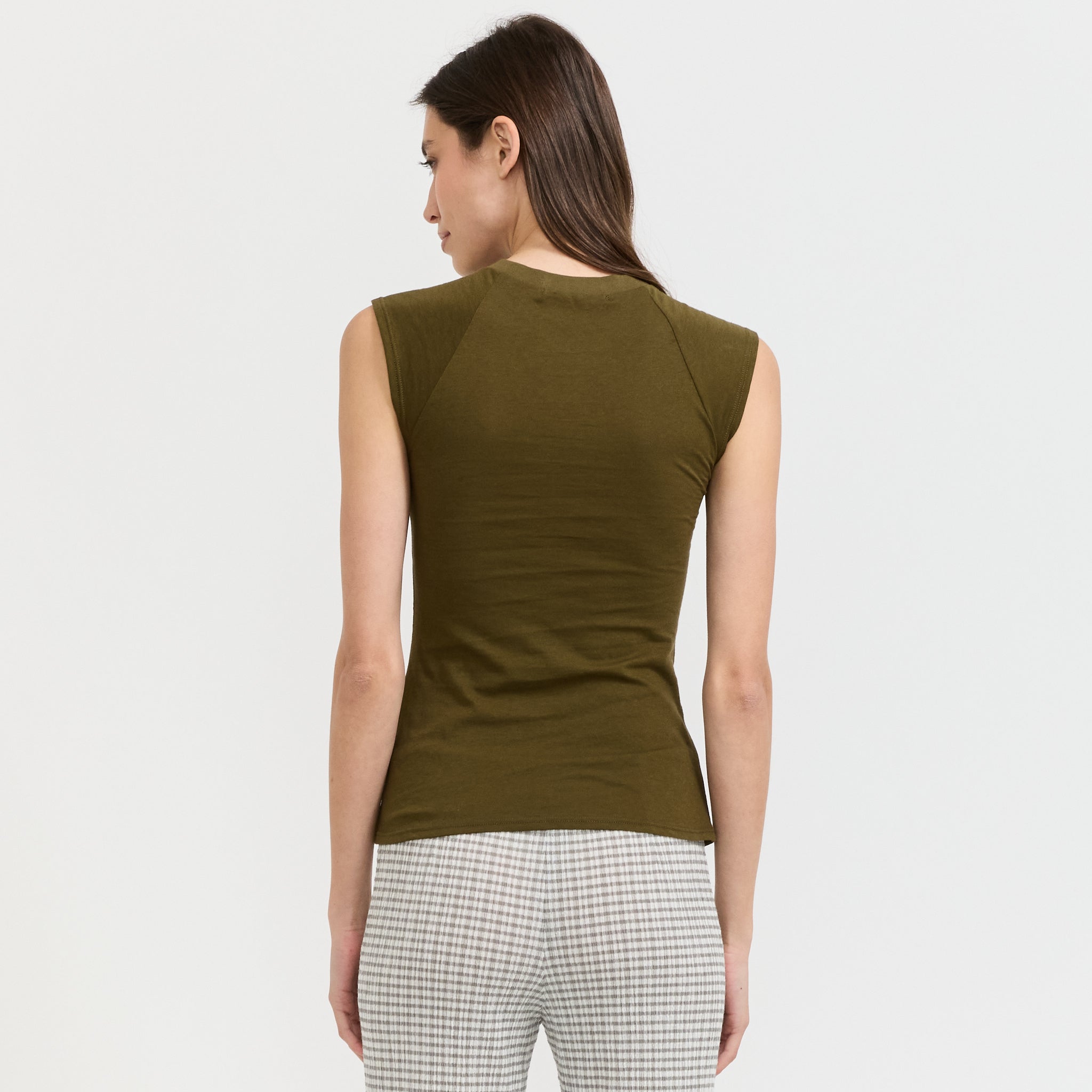 Beam V-Neck Tee Seaweed