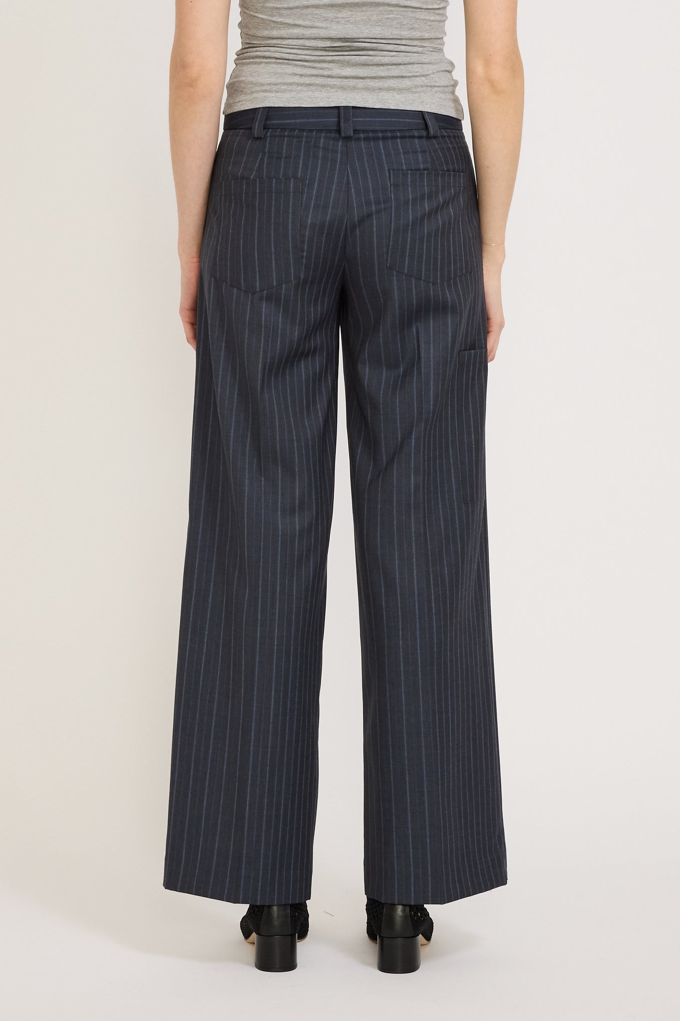 Permanent Vacation | Compound Trouser Navy Stripe | Maplestore