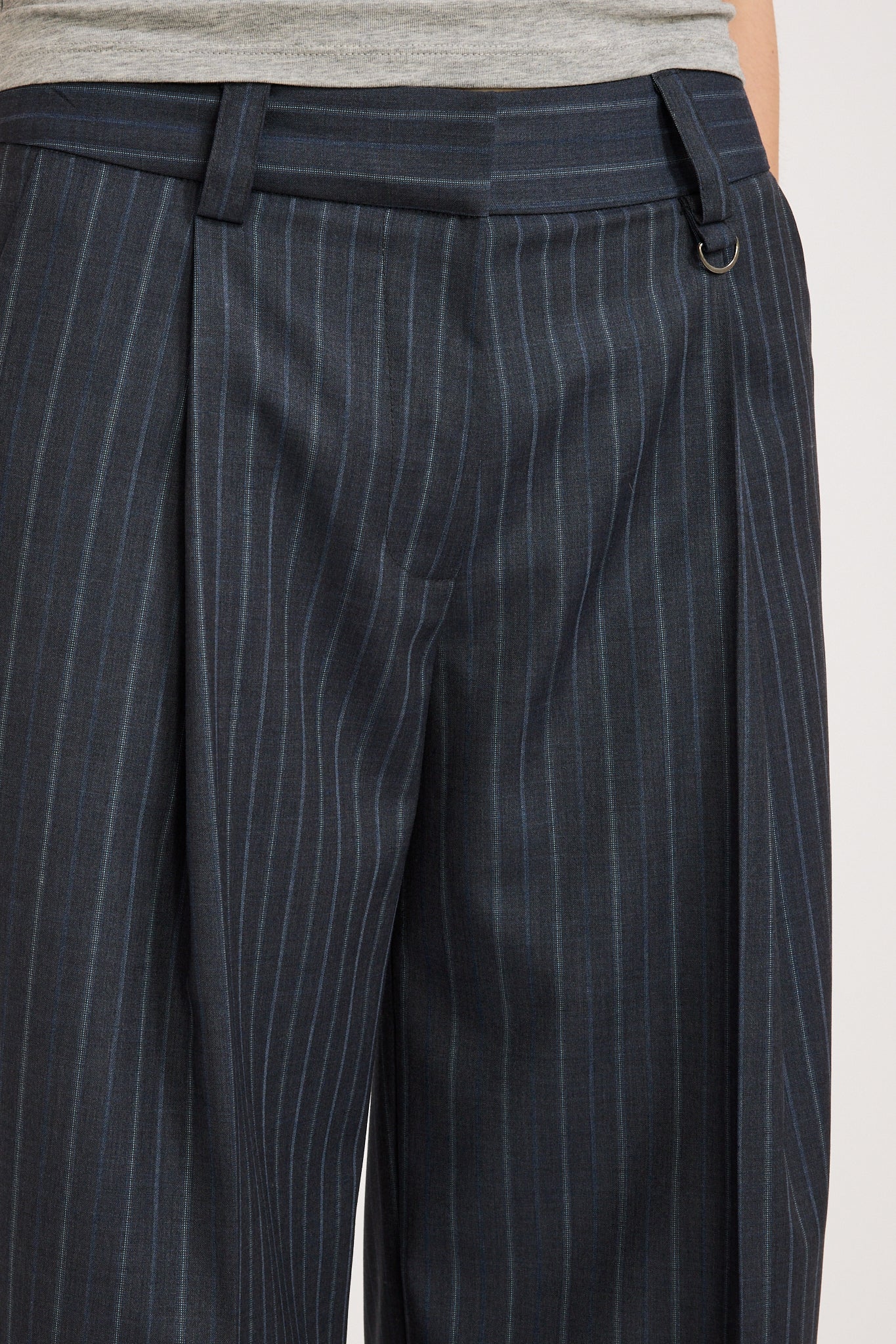 Permanent Vacation | Compound Trouser Navy Stripe | Maplestore