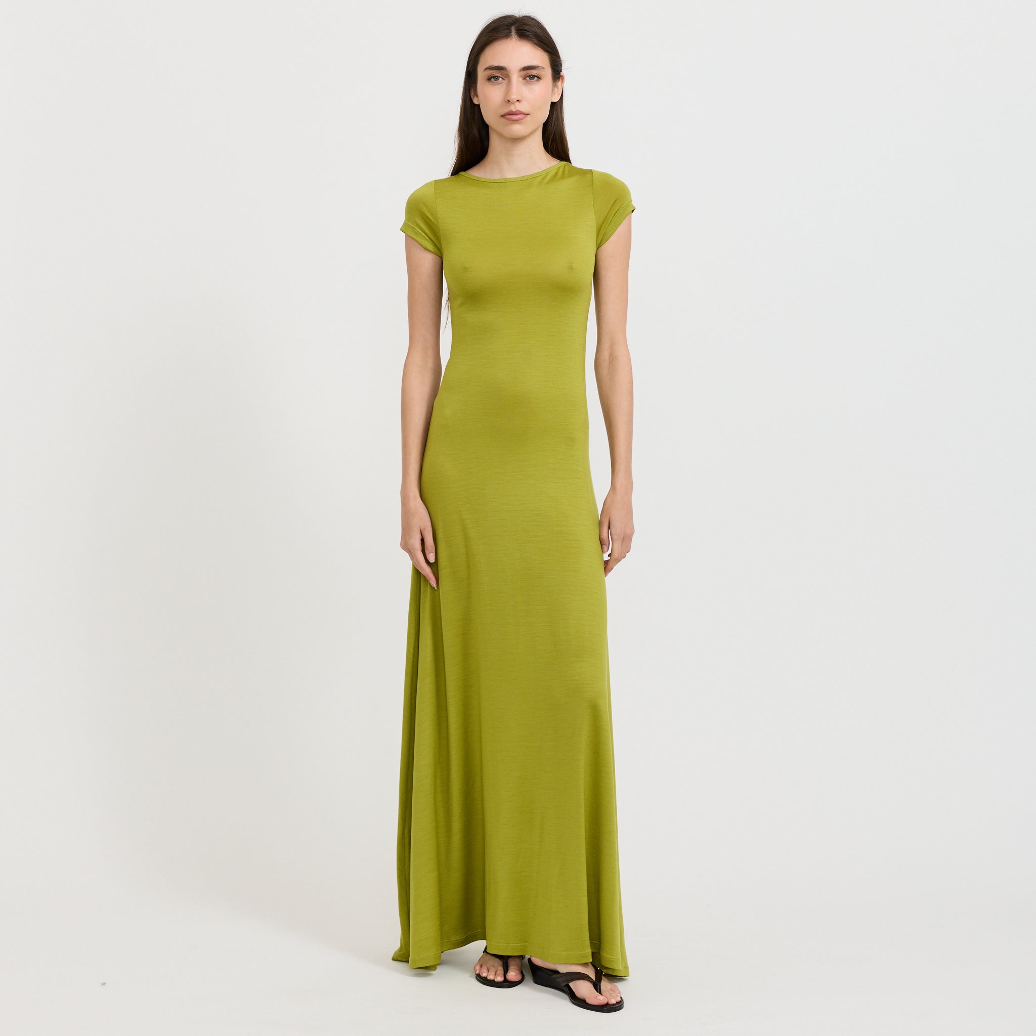 Connection Wool Dress Algae