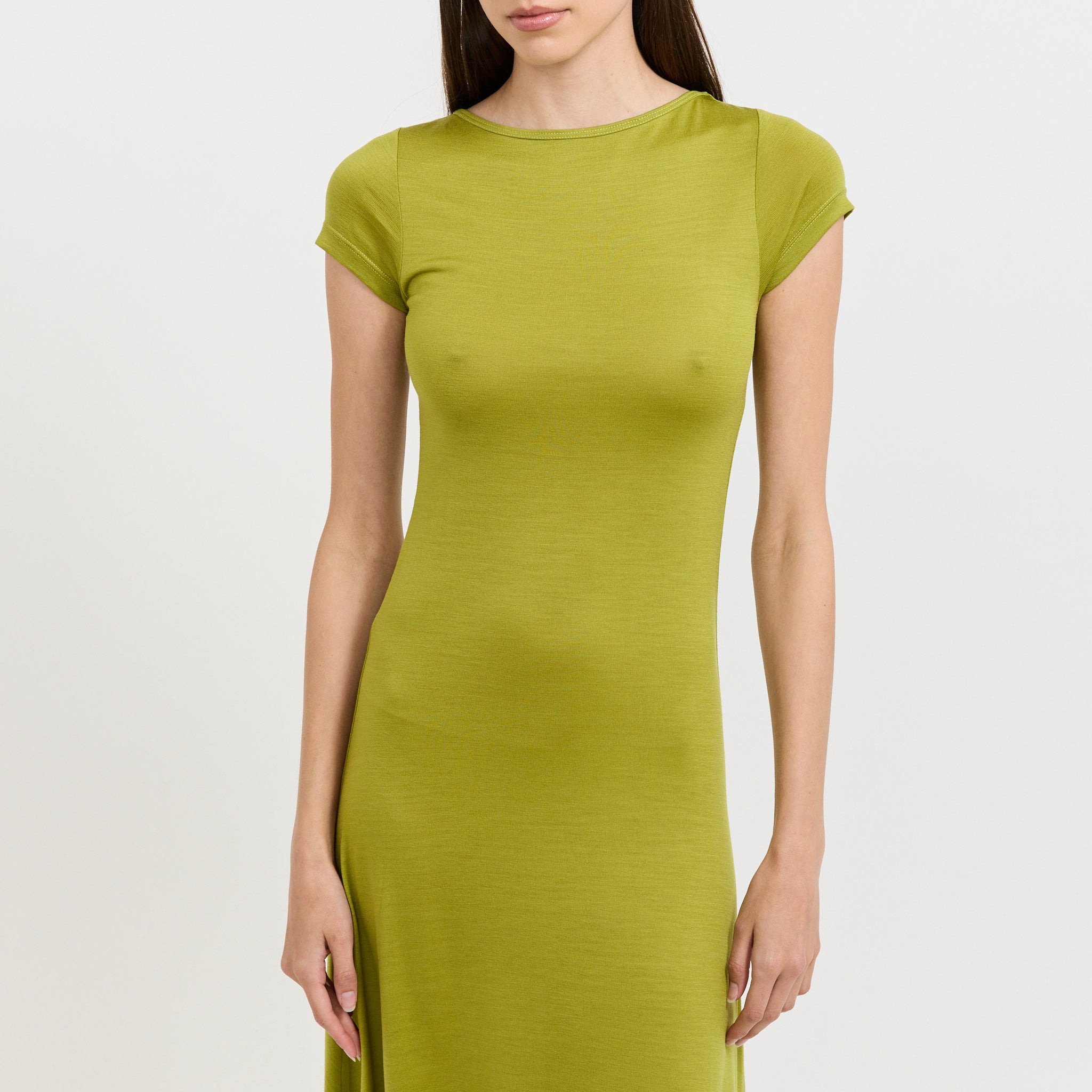 Connection Wool Dress Algae