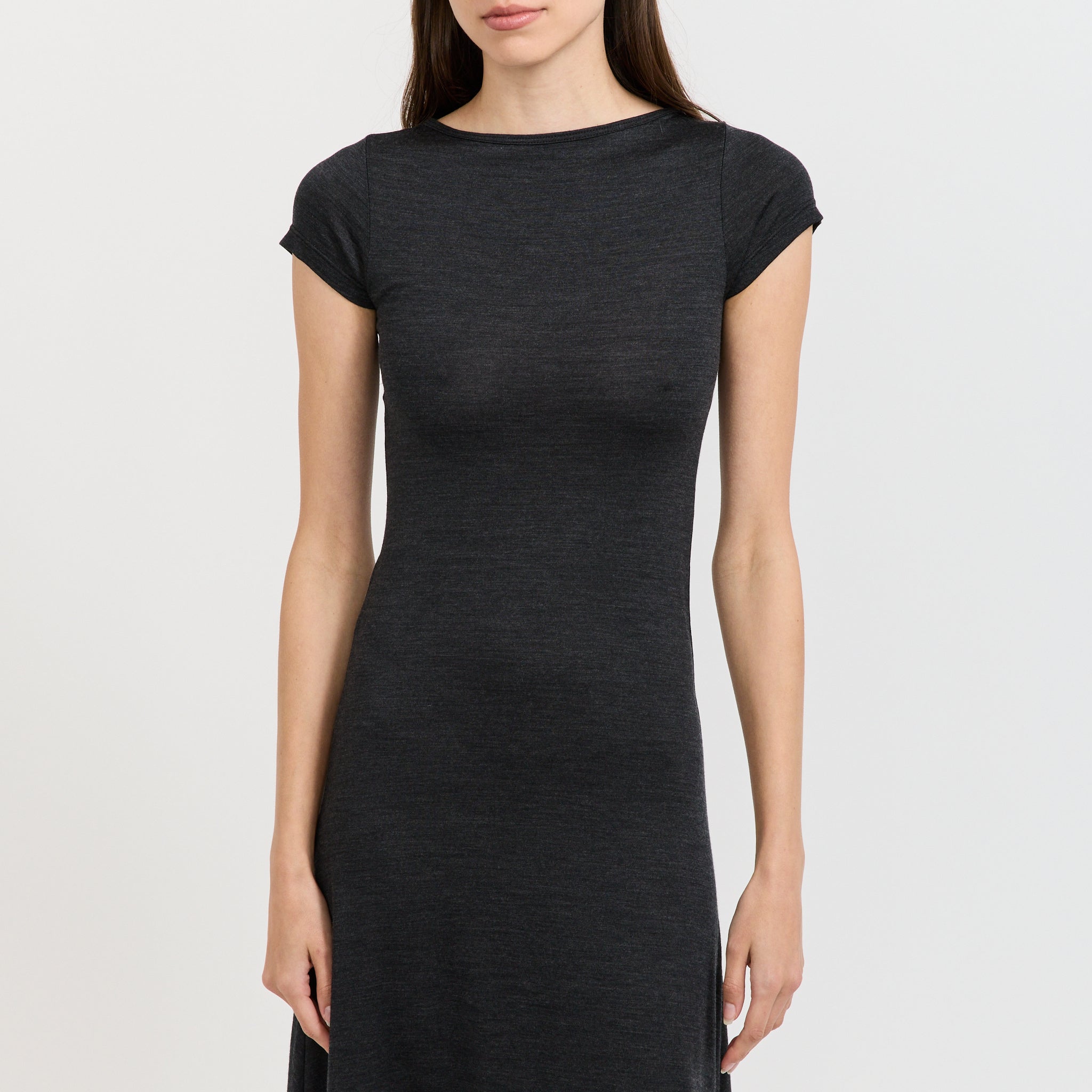 Connection Wool Dress Cinder