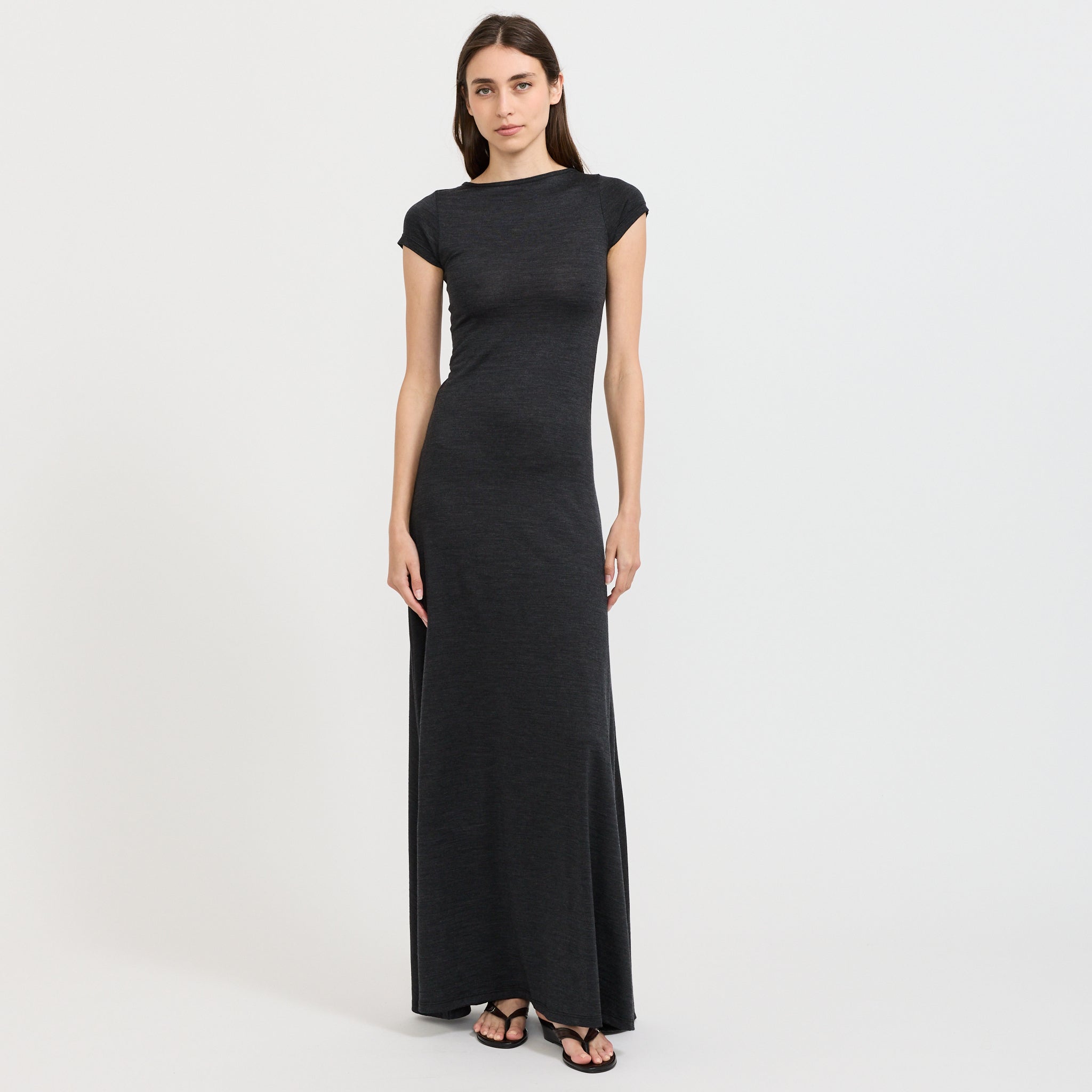 Connection Wool Dress Cinder