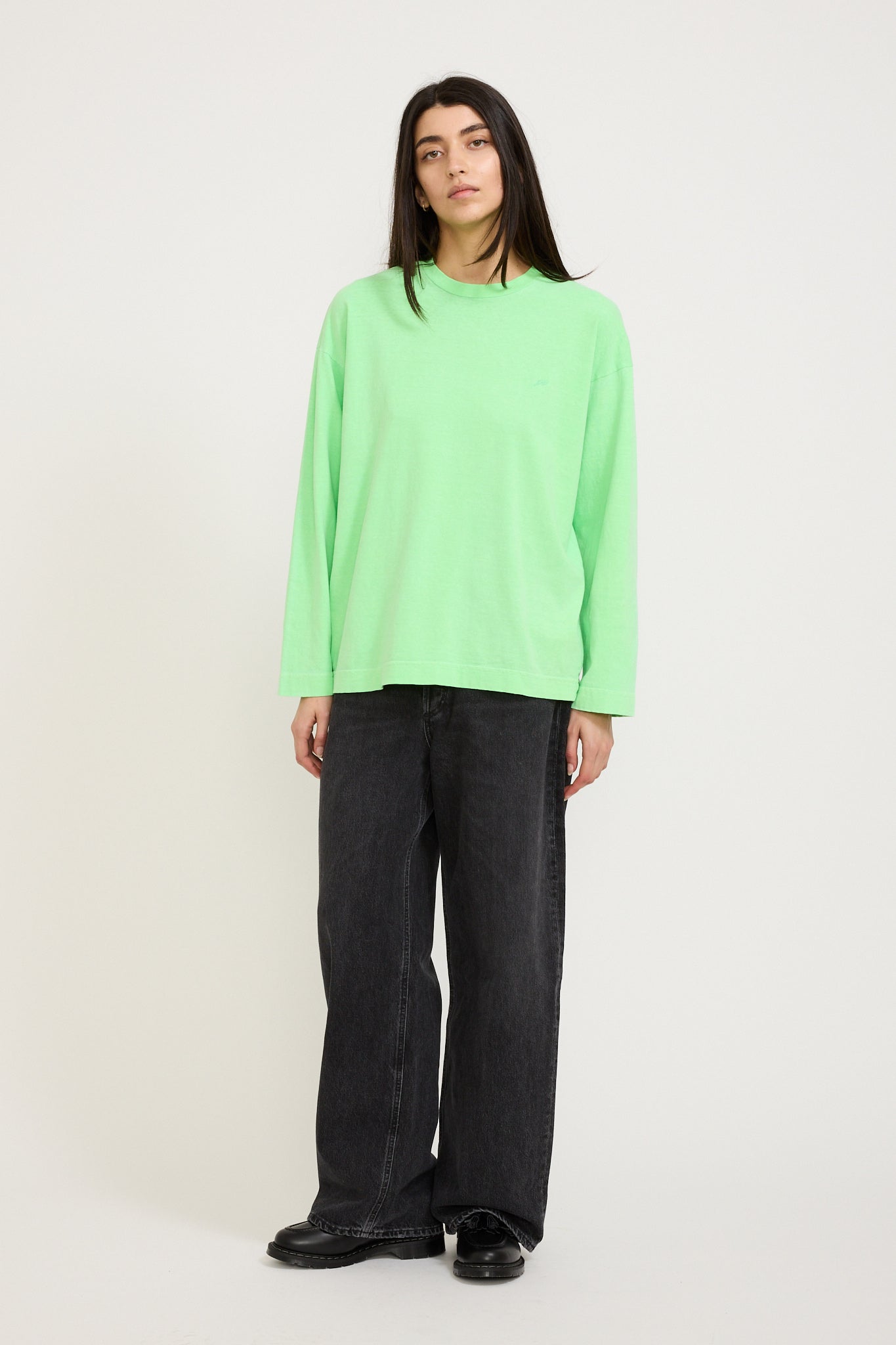 Permanent Vacation | Mixed Messages L/S Tee Chroma Green | Maplestore