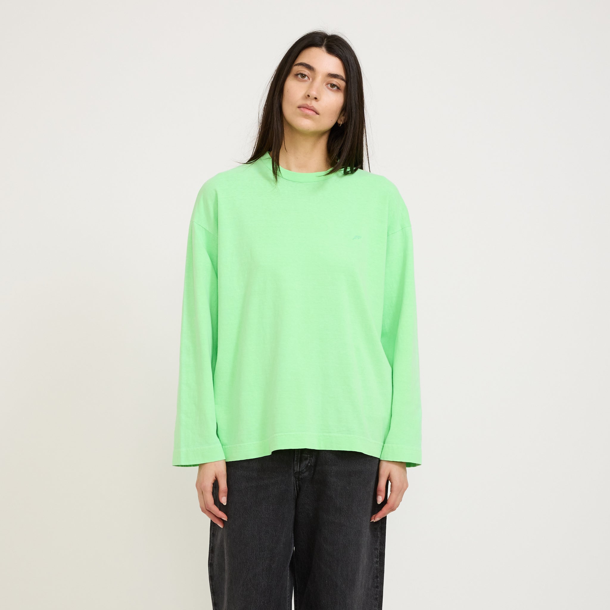Mixed Messages L/S Tee Chroma Green