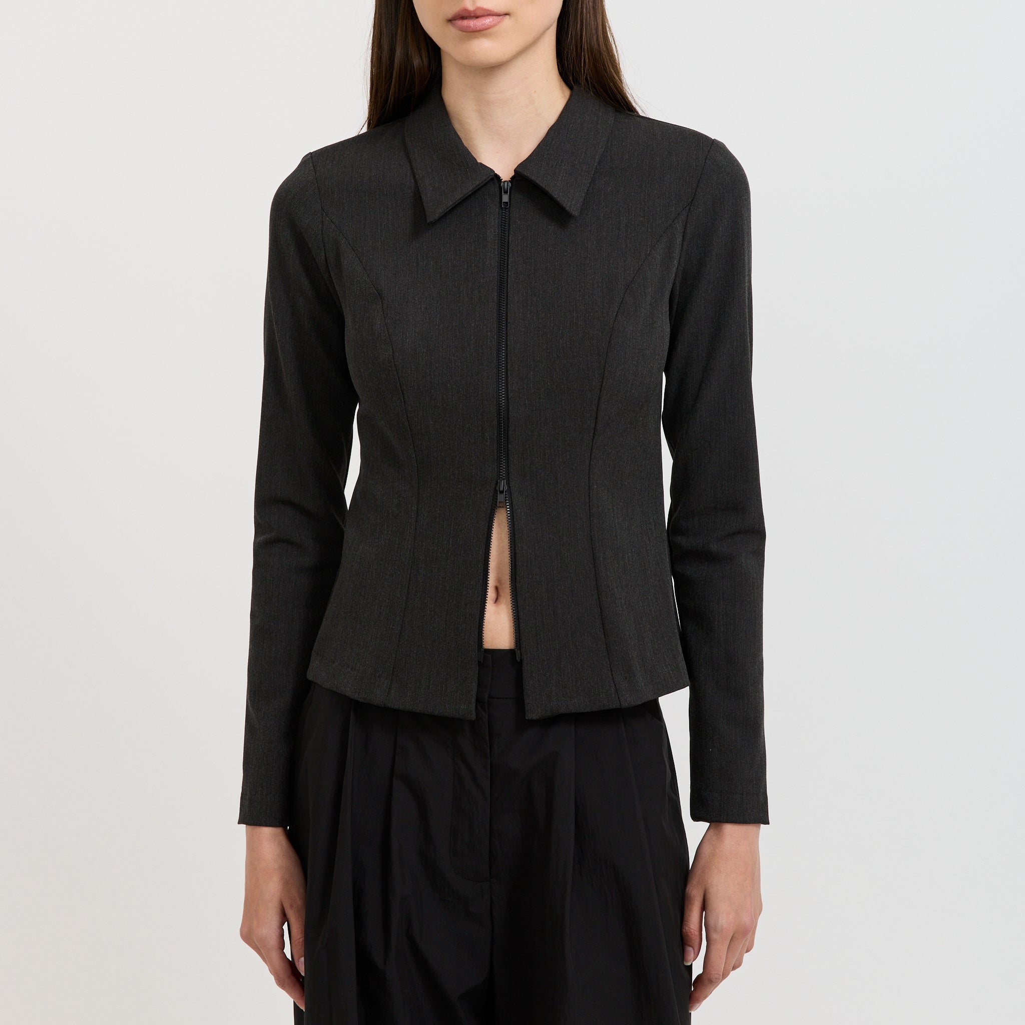 Oversight Zip Shirt Pavement