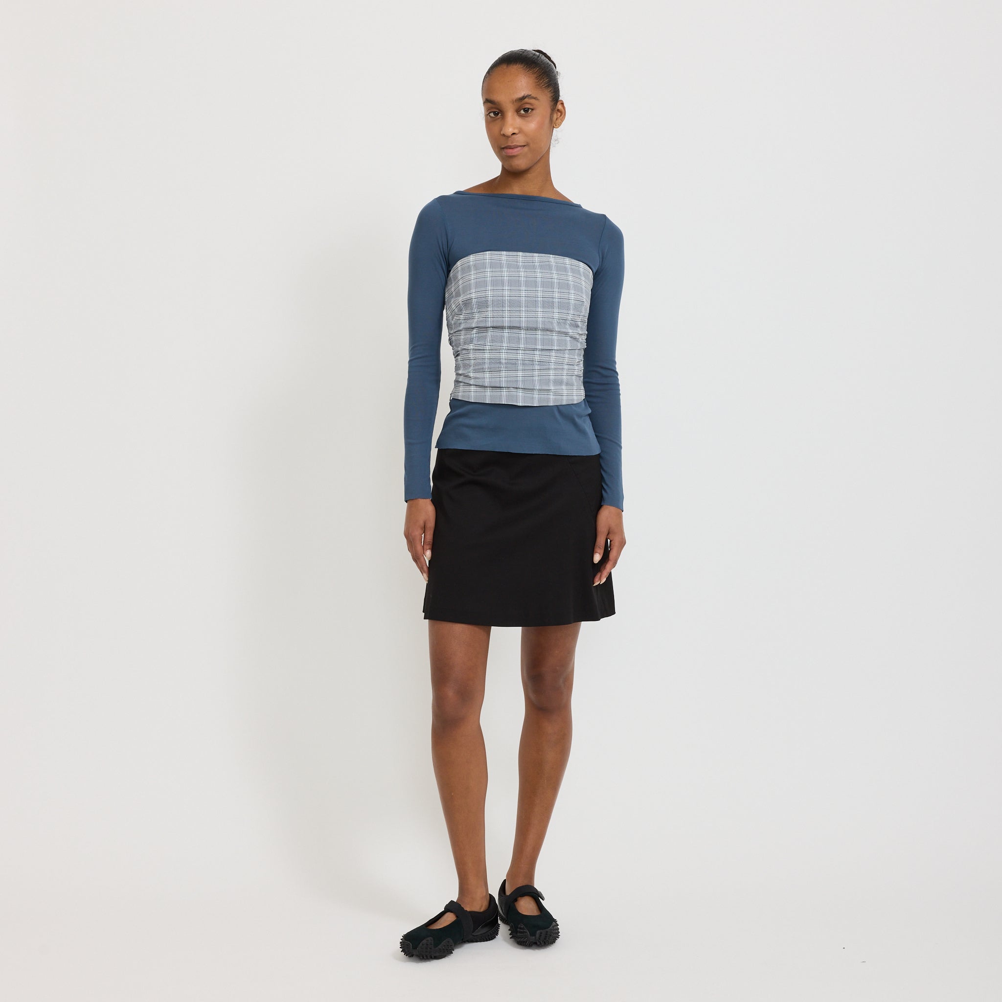 Receipt Skirt Black