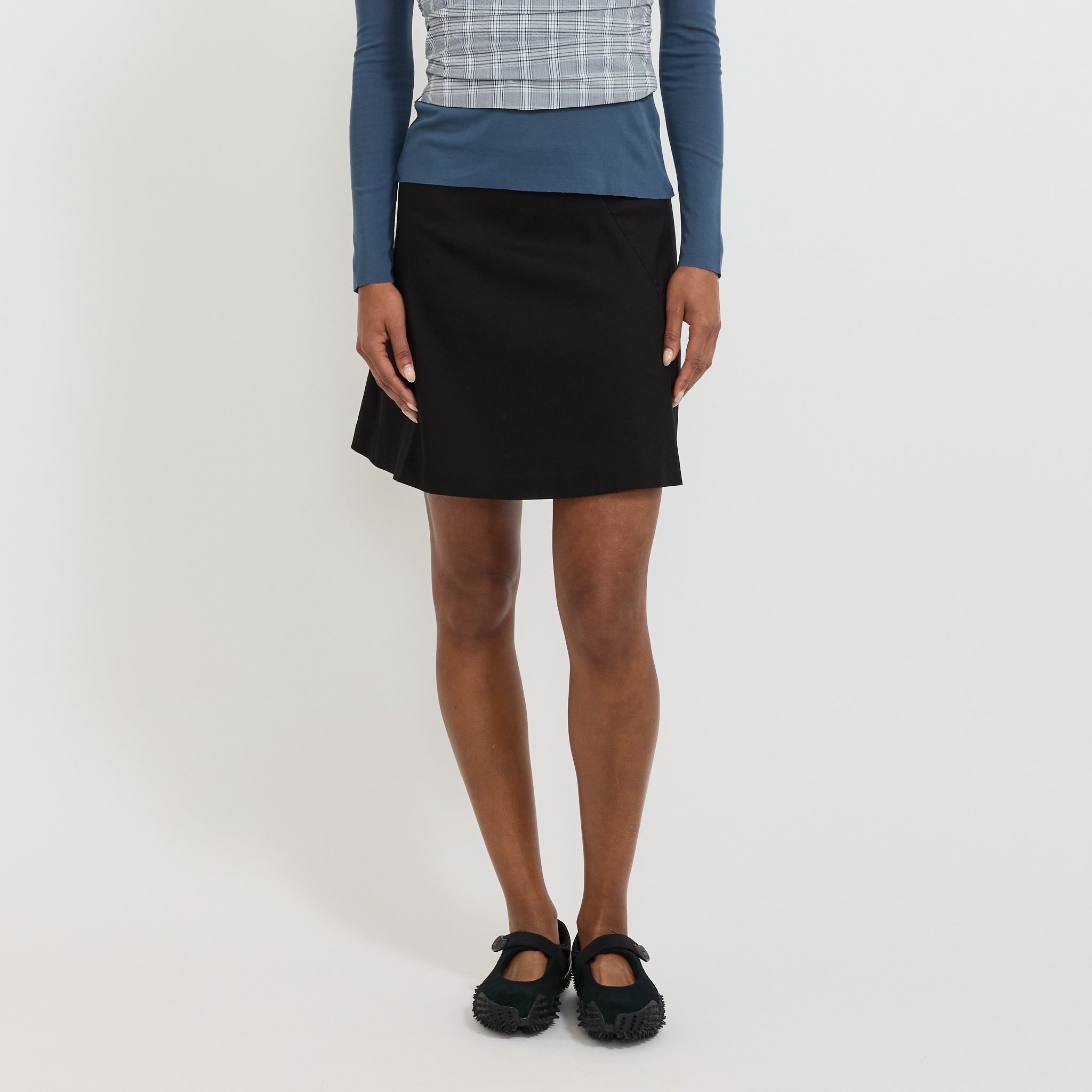 Receipt Skirt Black