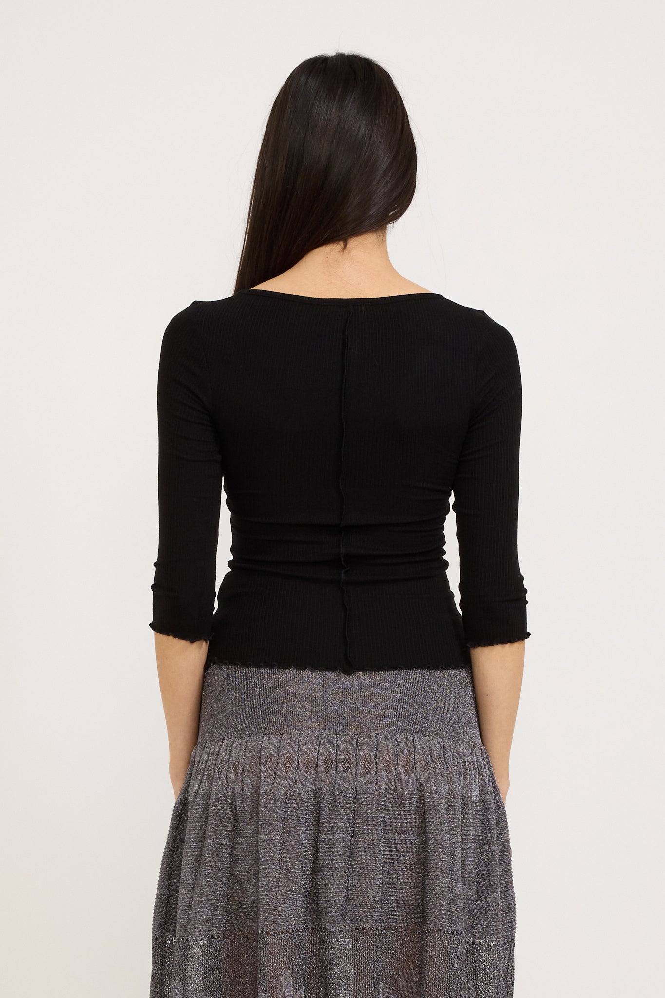 Permanent Vacation | Segment Scoop Top Black | Maplestore