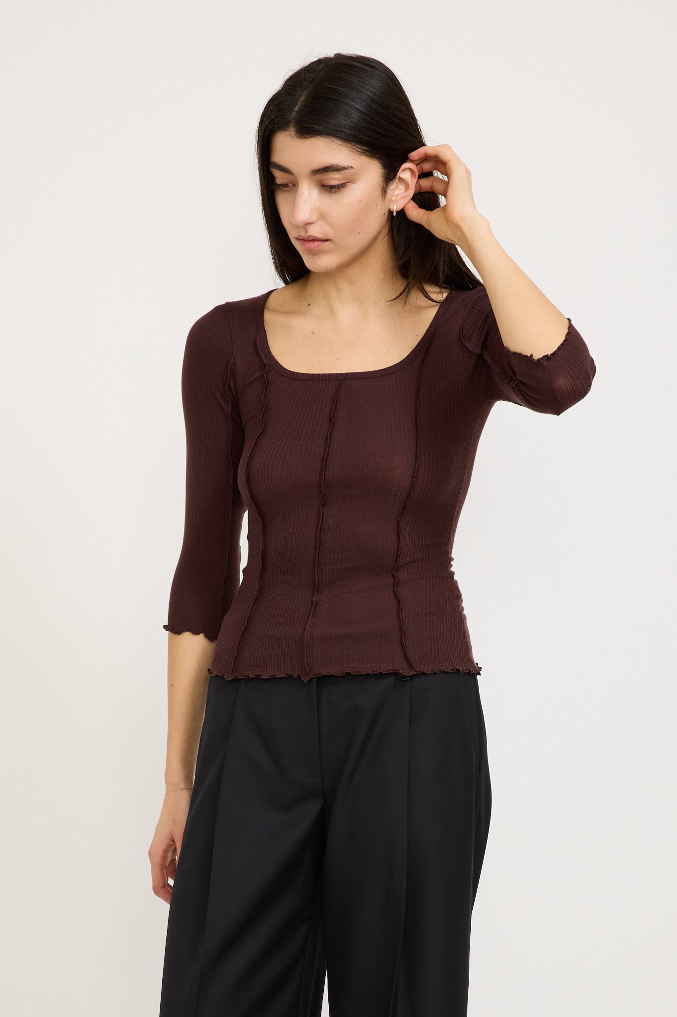 Permanent Vacation | Segment Scoop Top Garnet | Maplestore