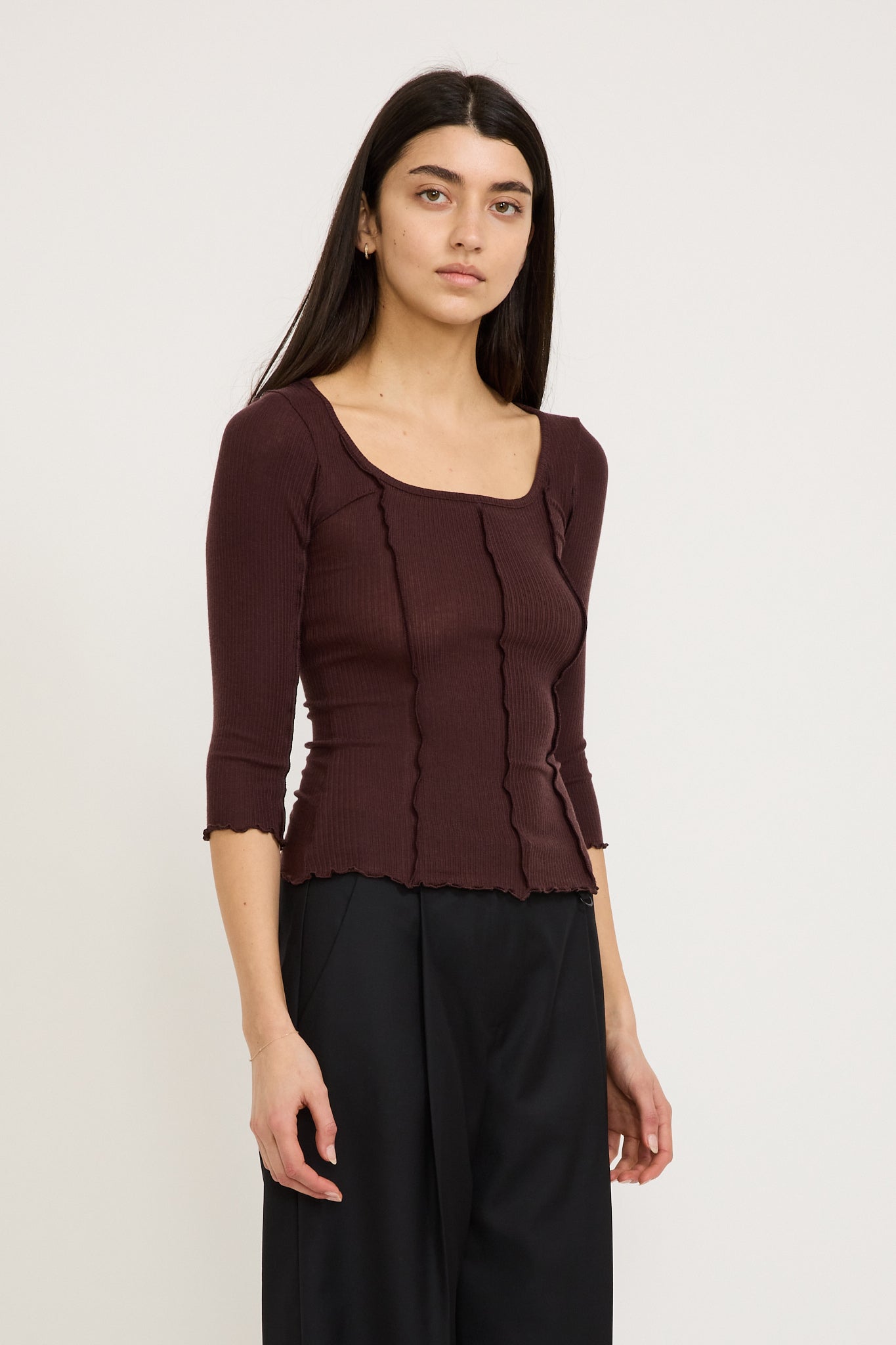 Permanent Vacation | Segment Scoop Top Garnet | Maplestore