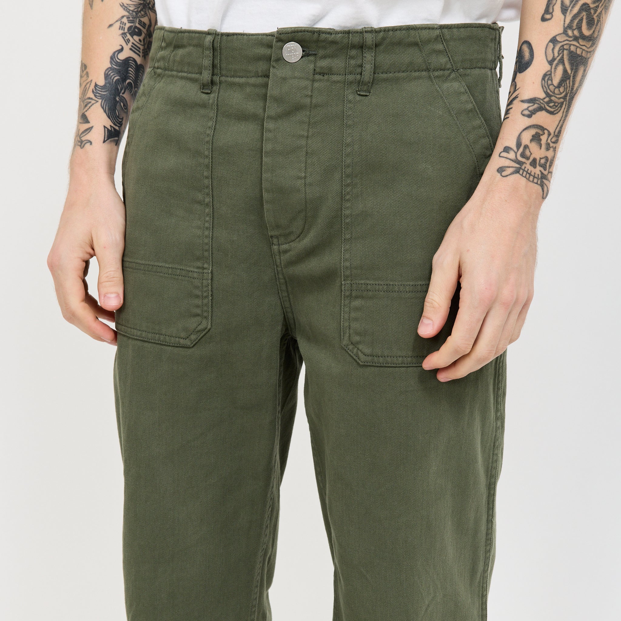 Engineers Trouser Green Twill