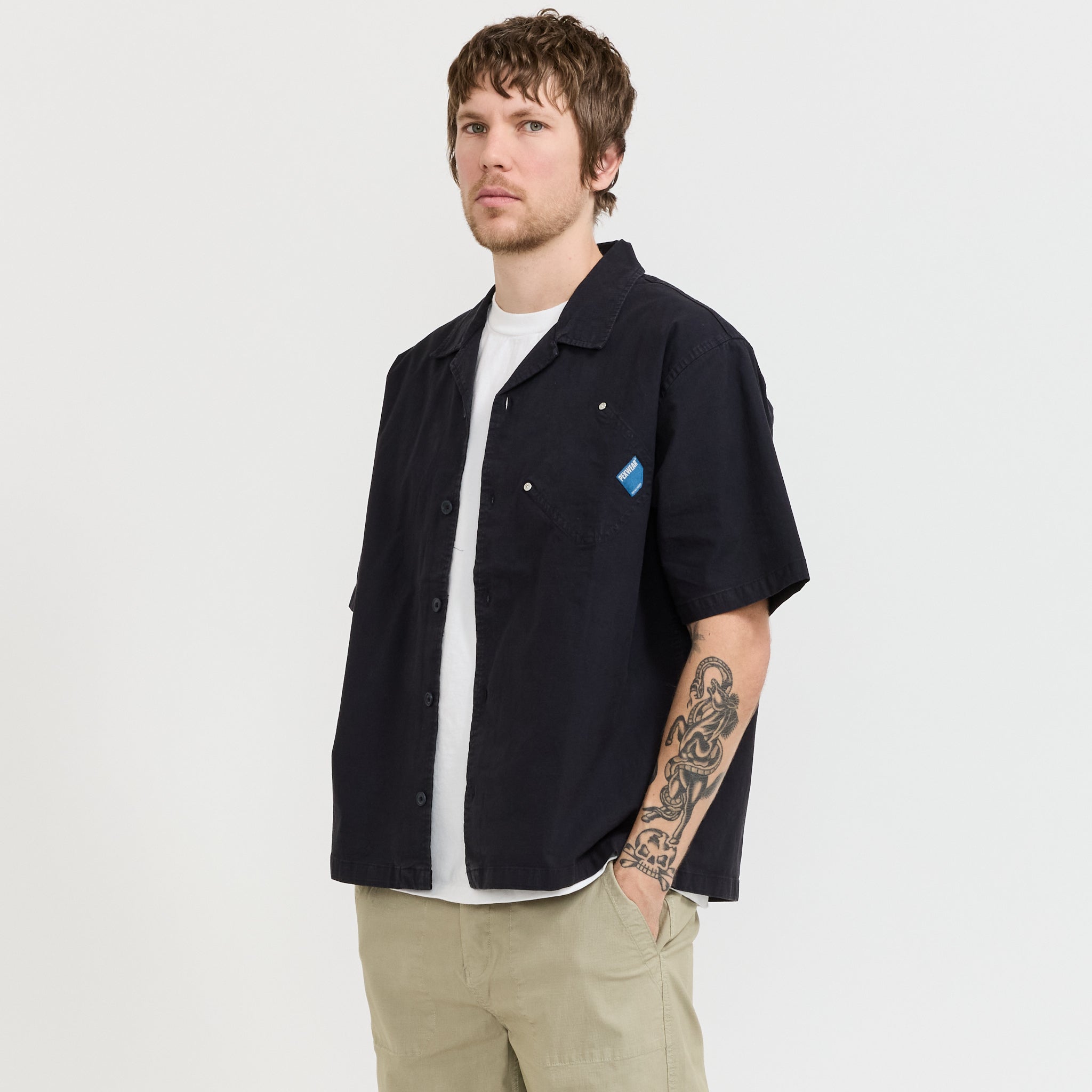 Tradesman Shirt Blue Black Ripstop