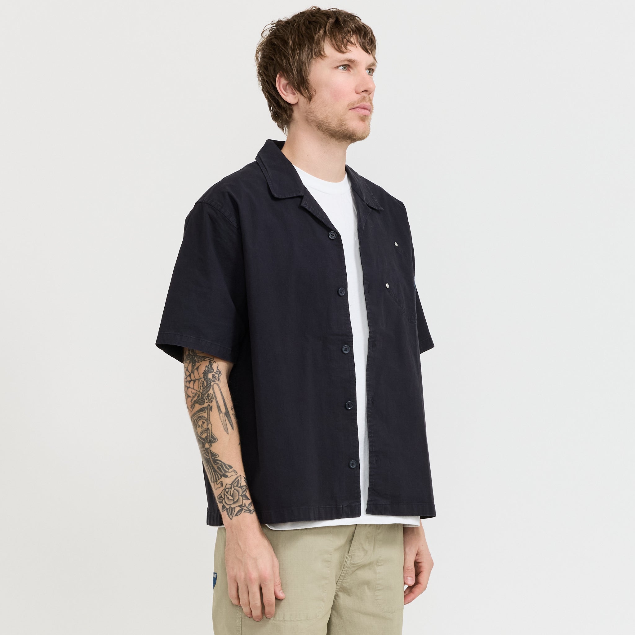 Tradesman Shirt Blue Black Ripstop