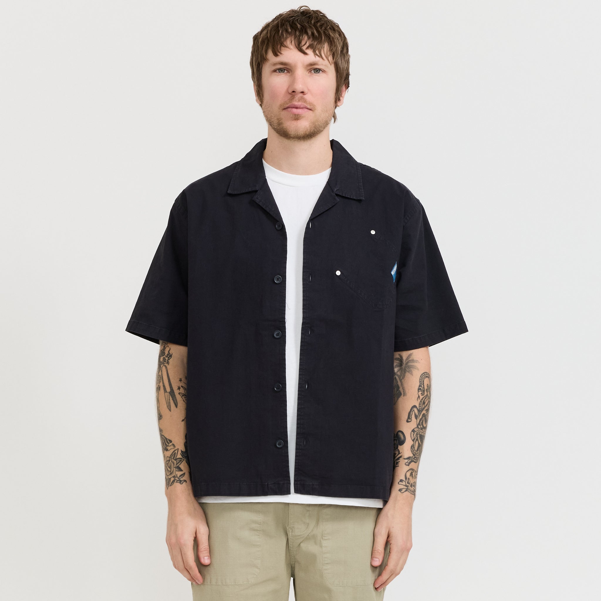 Tradesman Shirt Blue Black Ripstop