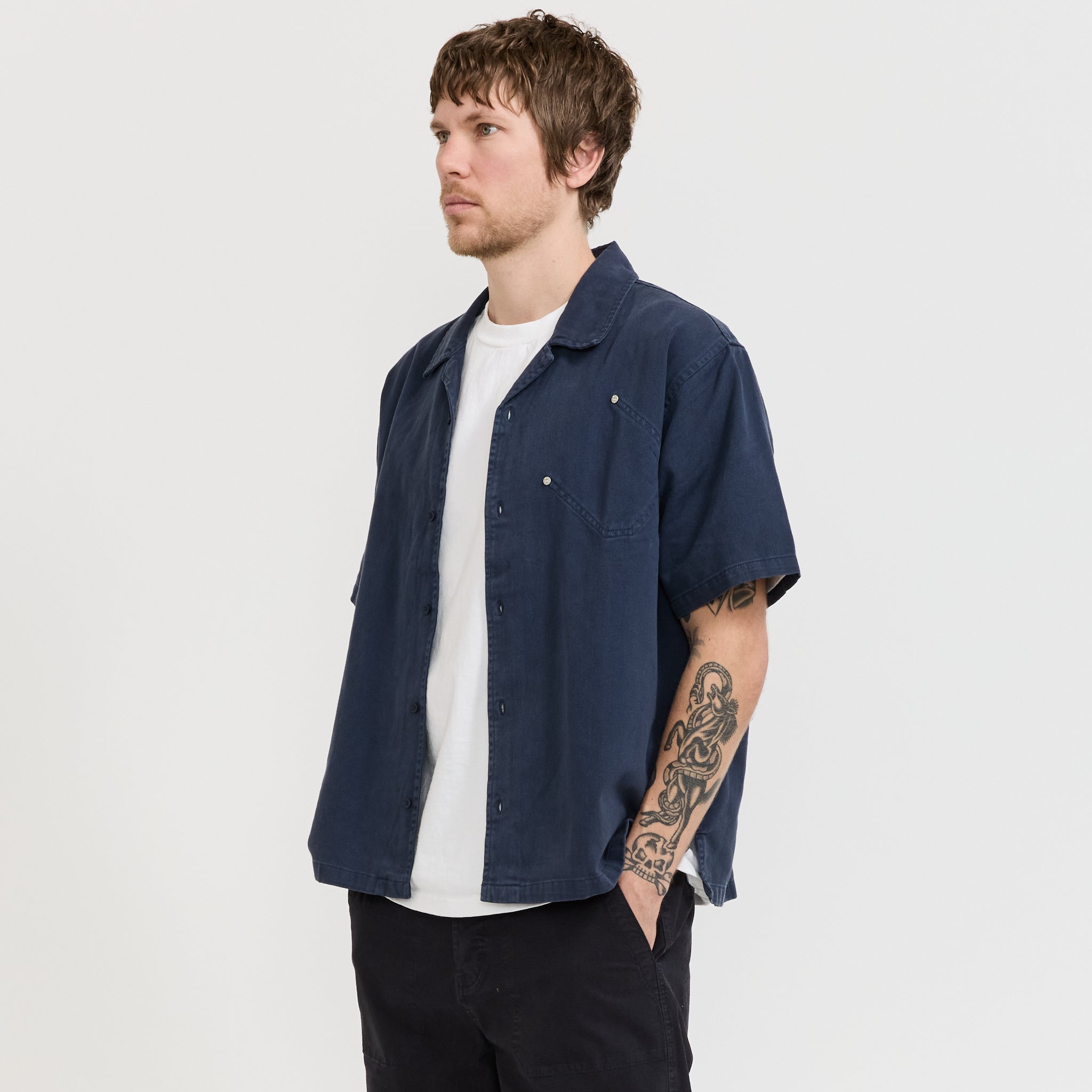 Tradesman Shirt Blue Twill