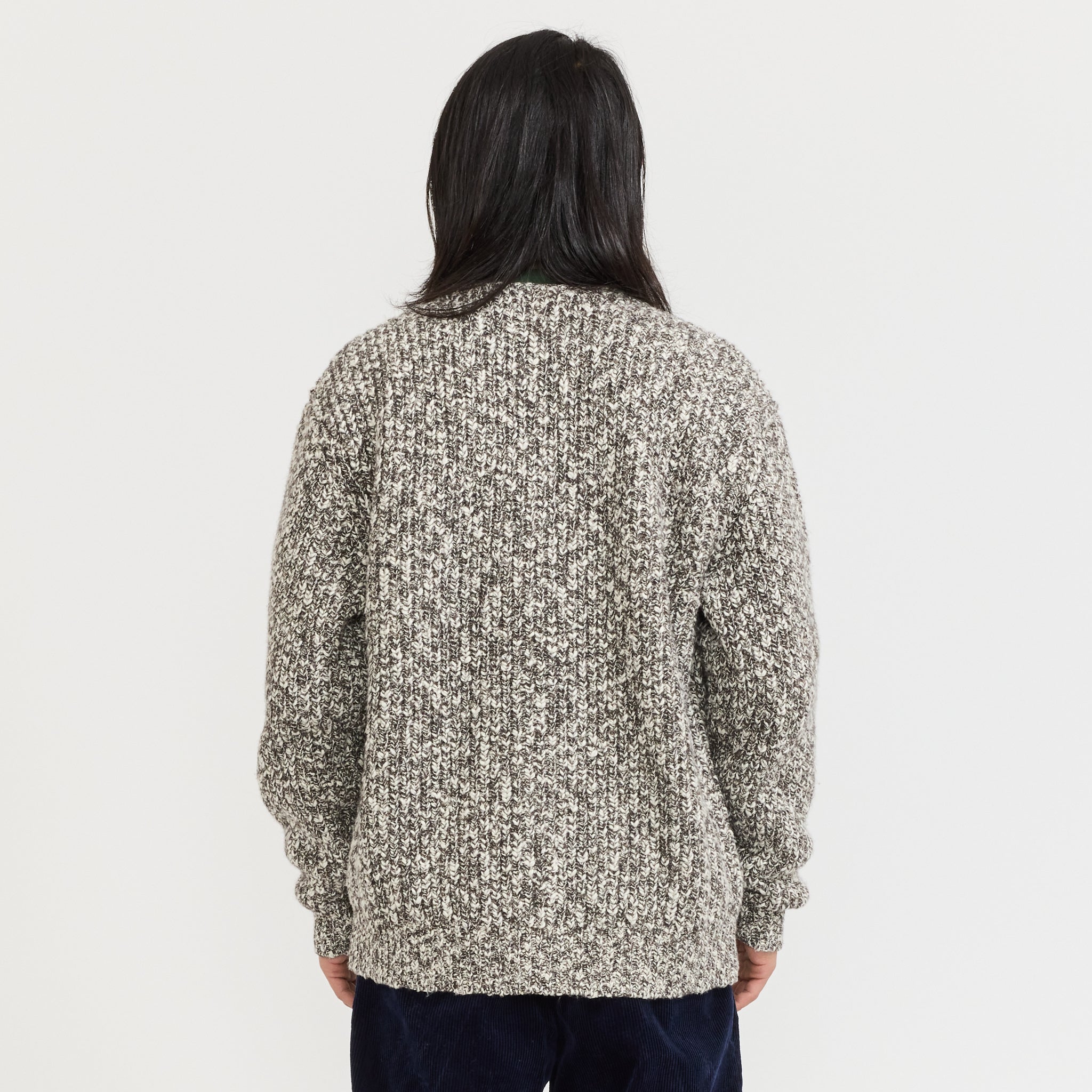 Bing Slub Cardigan Brown