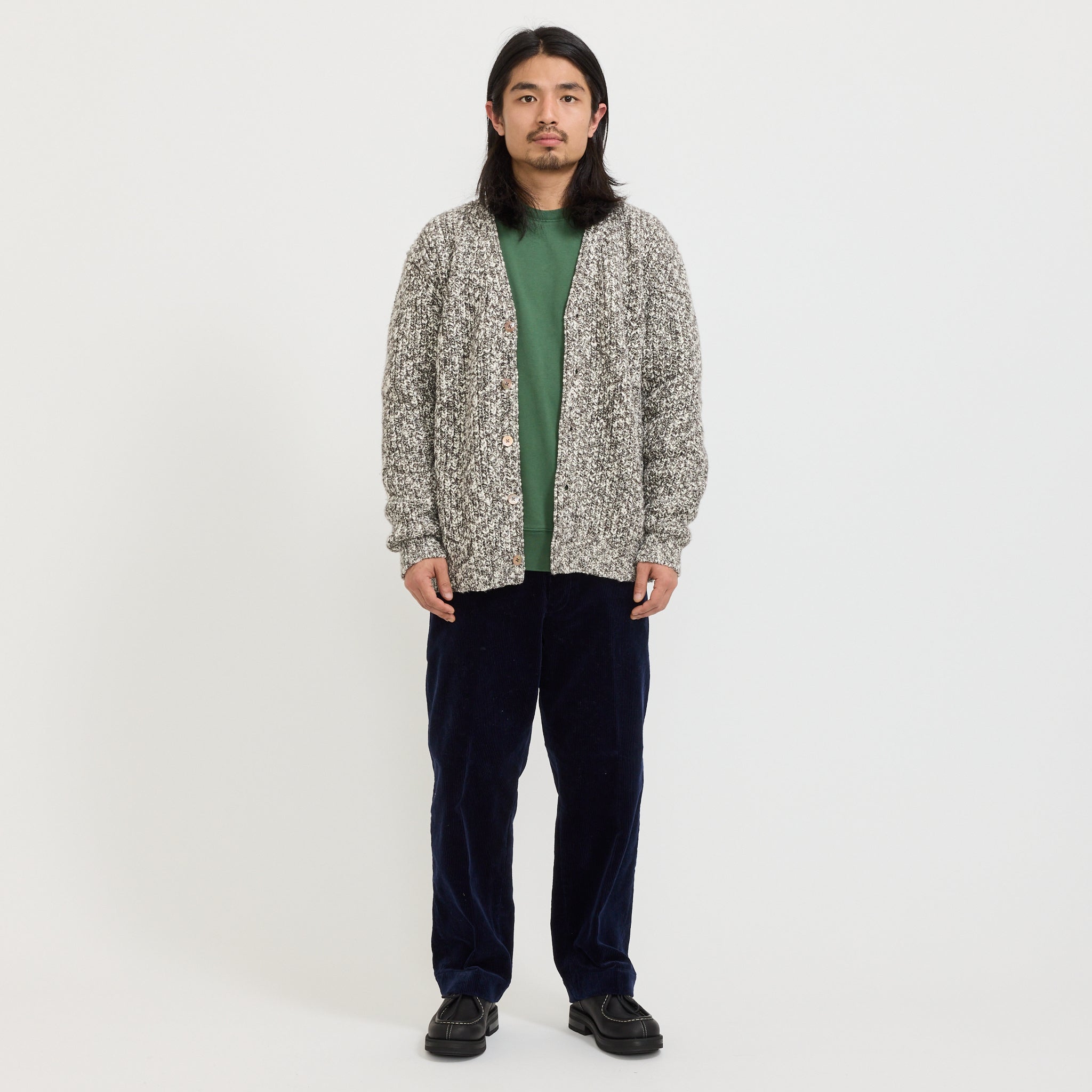 Bing Slub Cardigan Brown | Mens Knitwear by Pilgrim Surf Supply