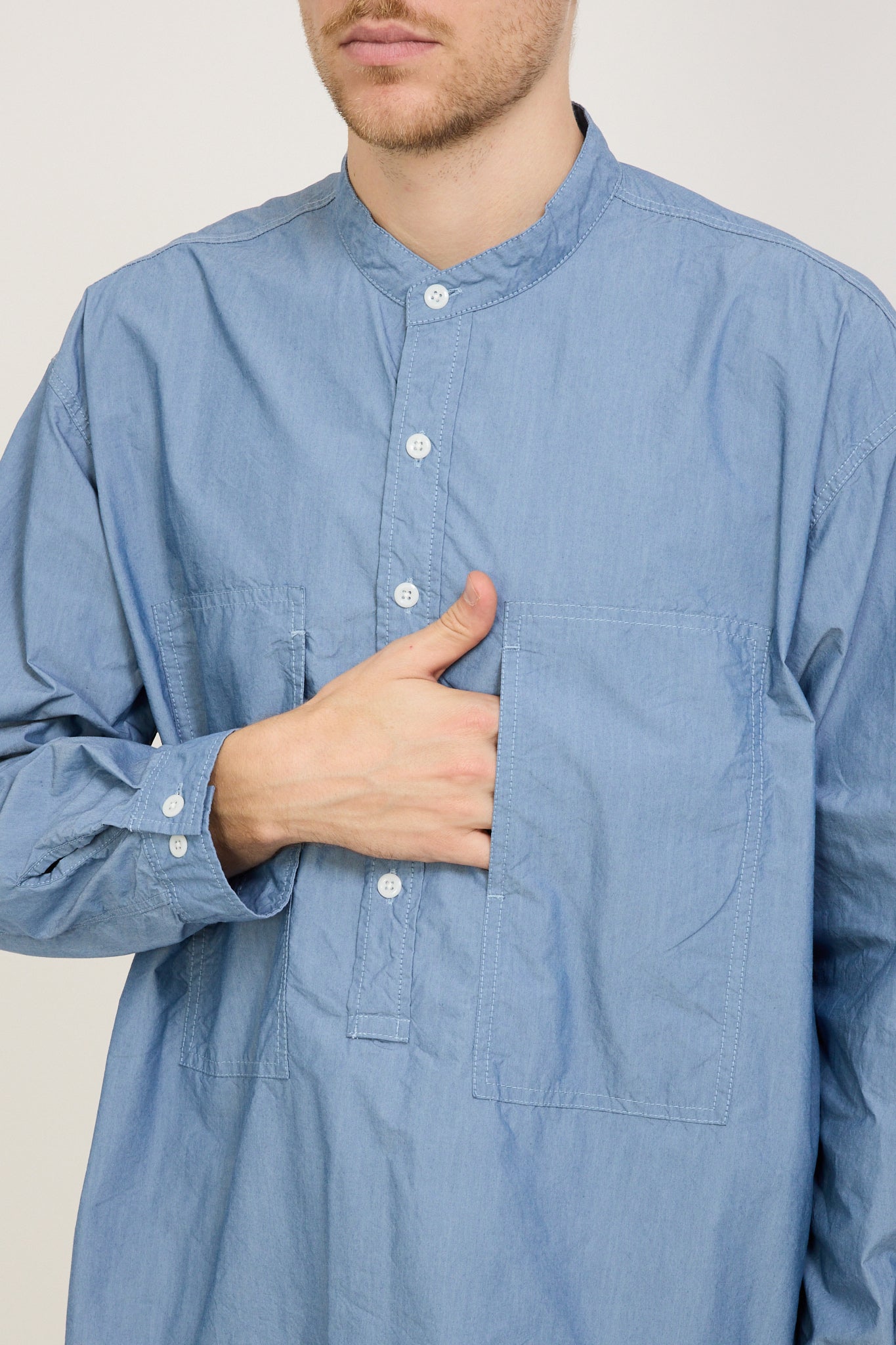 Dieter Popover Shirt Blue