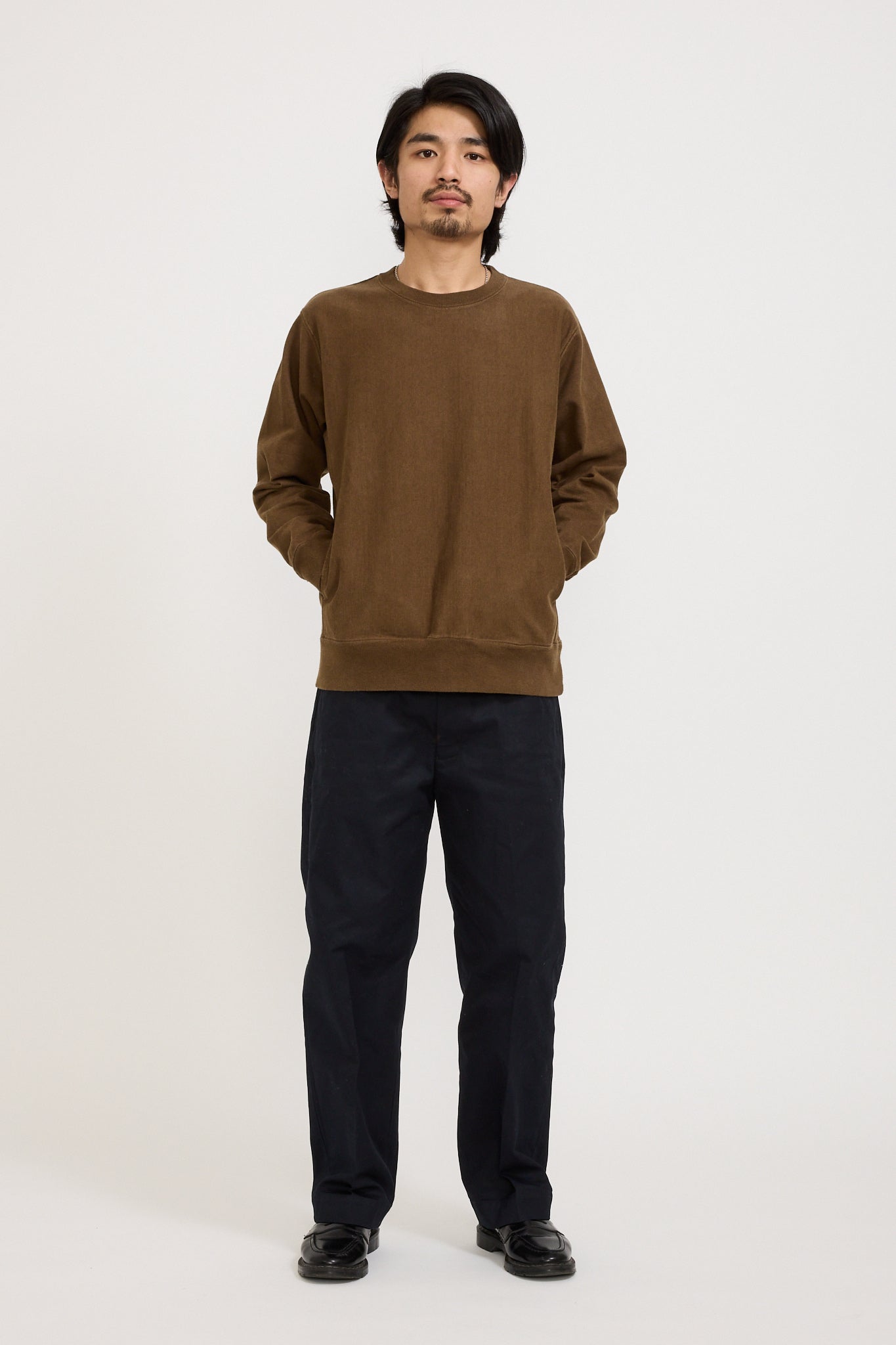 Pilgrim Surf Supply | Fiore Heavy Jersey Crew HG Brown | Maplestore