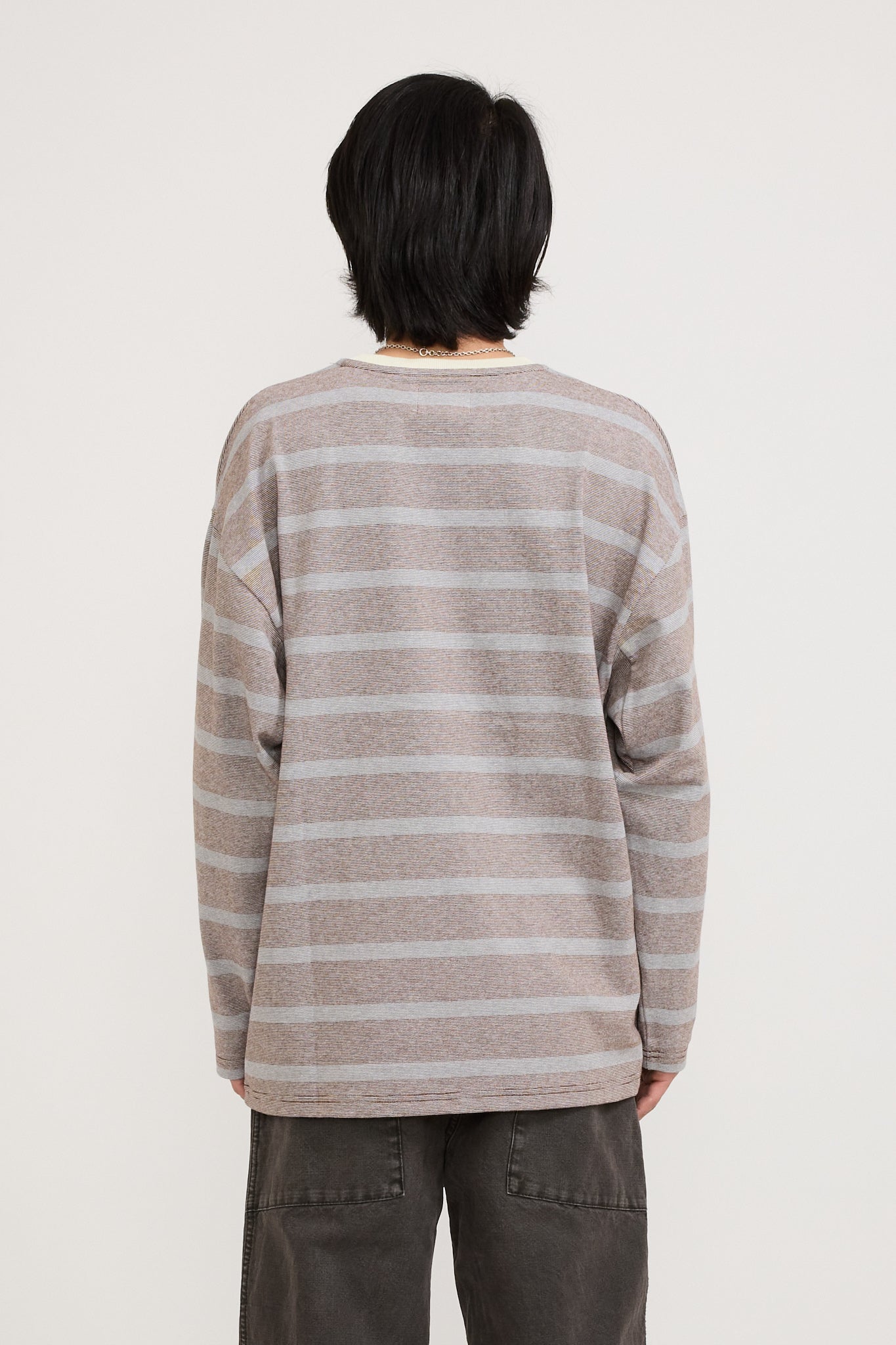 Pilgrim Surf Supply | Hawkinson Striped Crew Brown Stripe | Maplestore