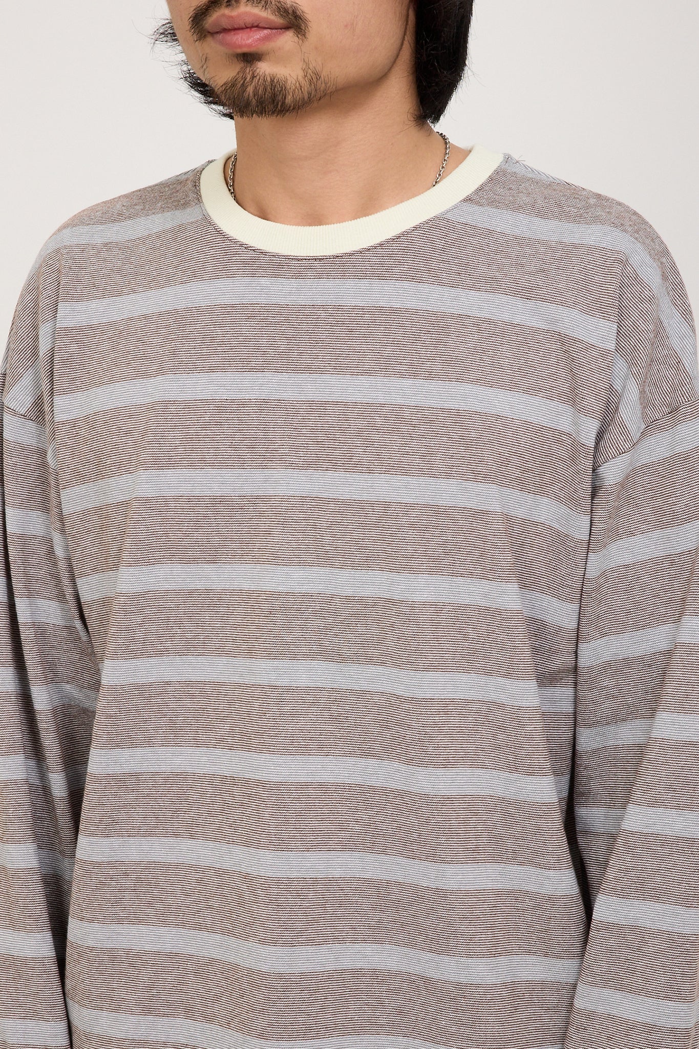 Pilgrim Surf Supply | Hawkinson Striped Crew Brown Stripe | Maplestore