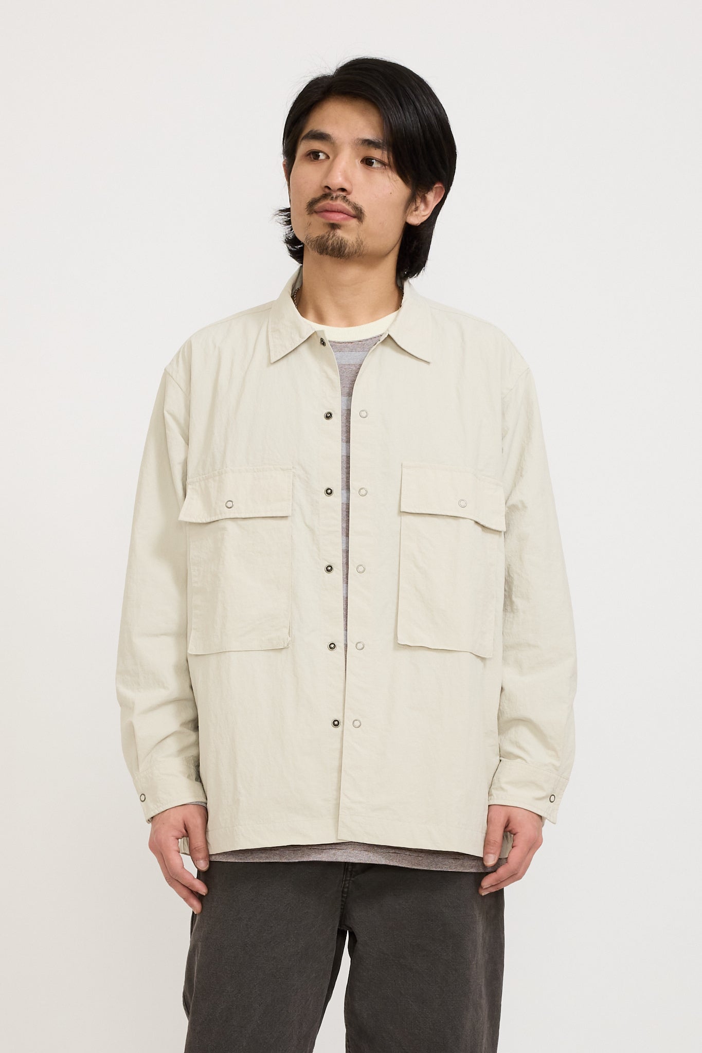 Pilgrim Surf Supply | Ivan Longsleeve Shirt Ash | Maplestore