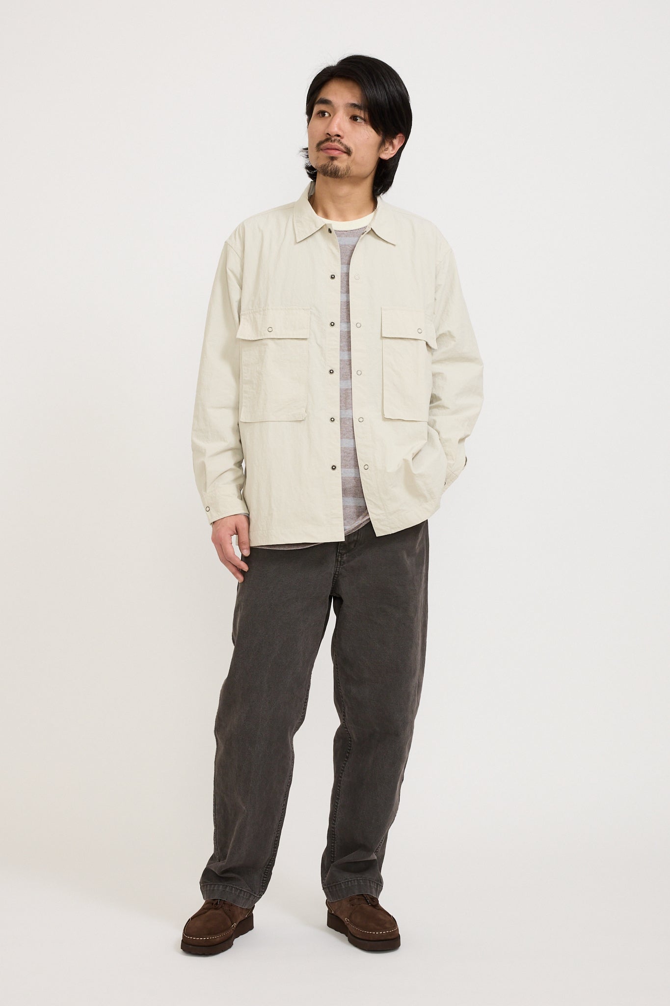 Pilgrim Surf Supply | Ivan Longsleeve Shirt Ash | Maplestore