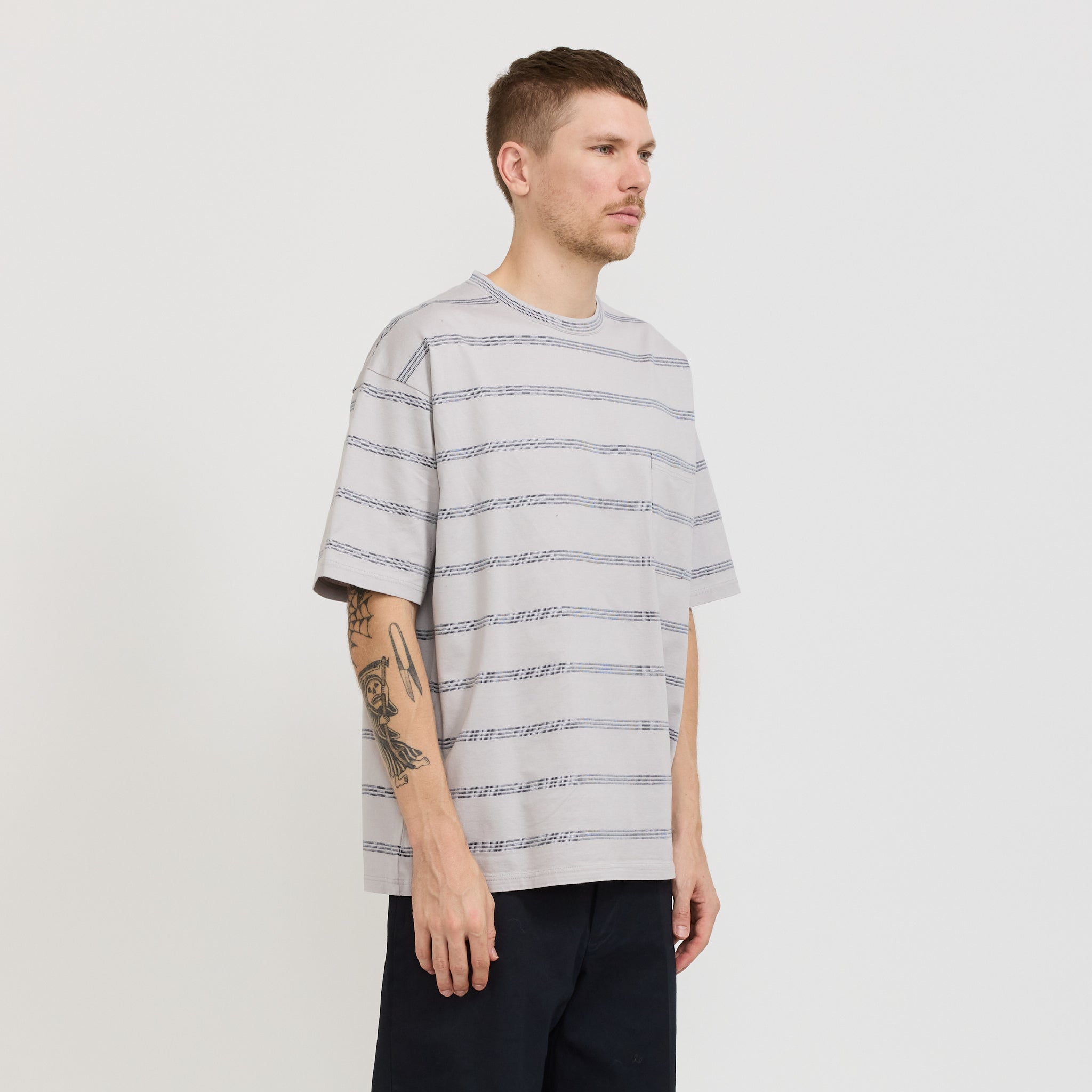 Pilgrim Surf Supply | Mickey Stripe Tee Ash | Maplestore