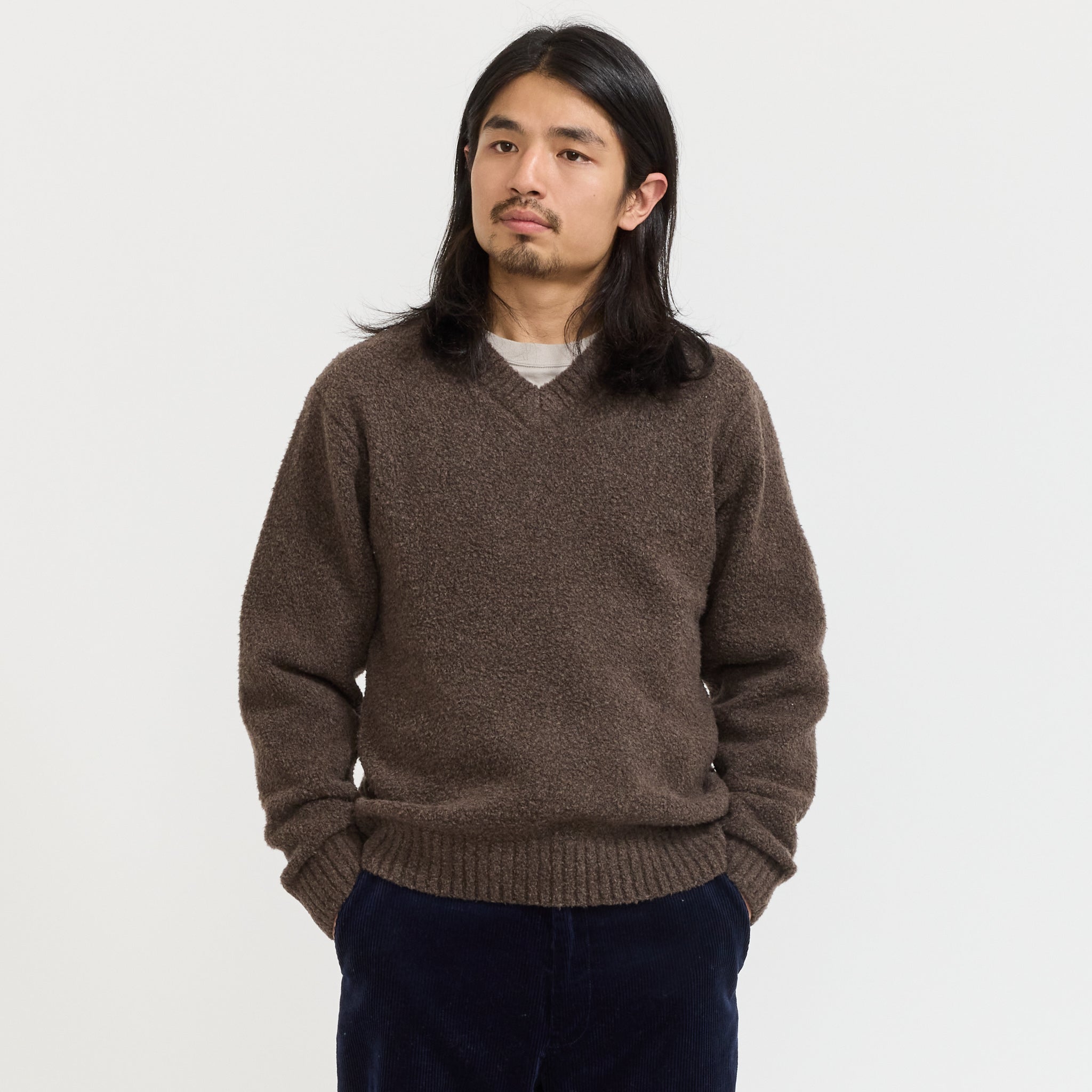 McCoy V-Neck Boa Brown