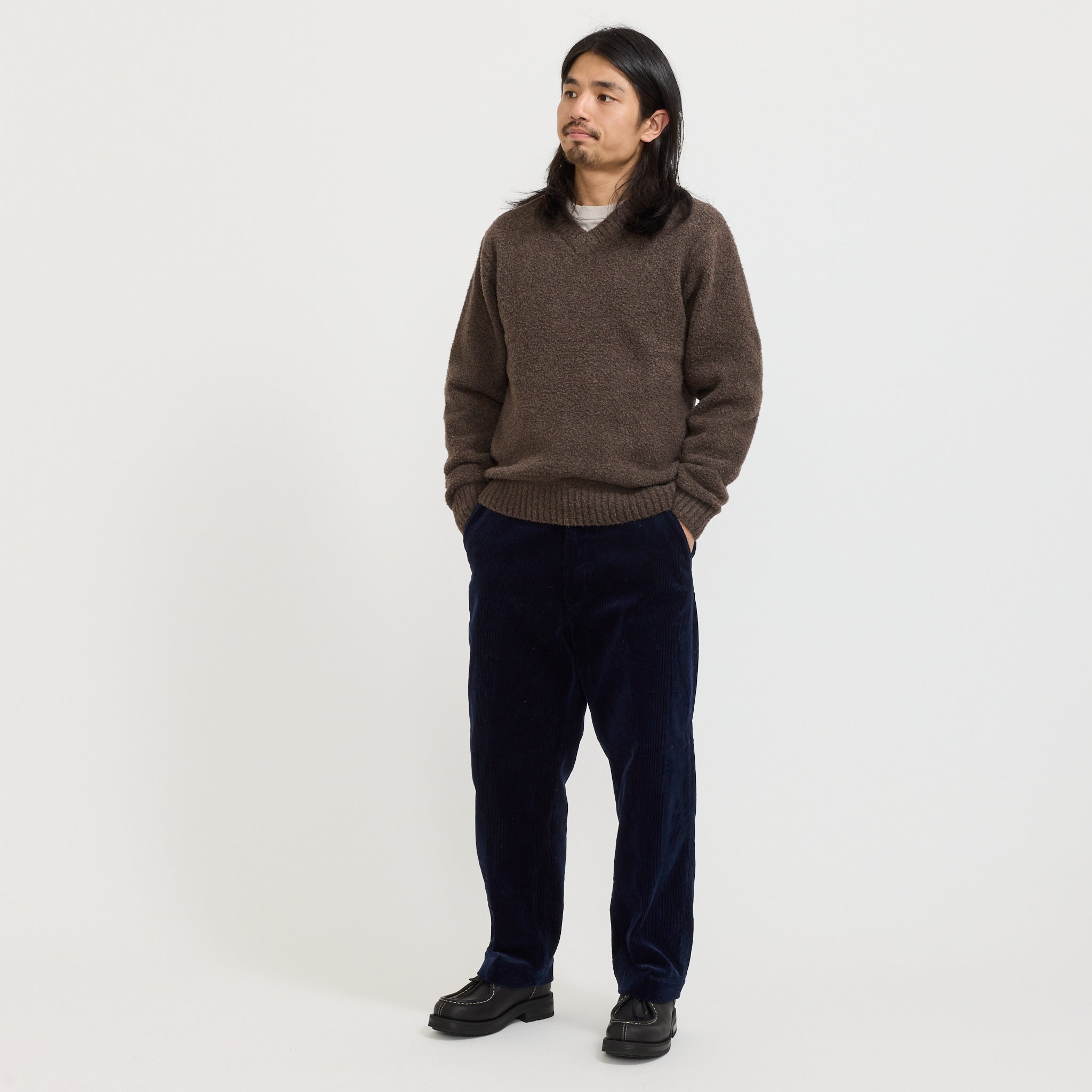 McCoy V-Neck Boa Brown