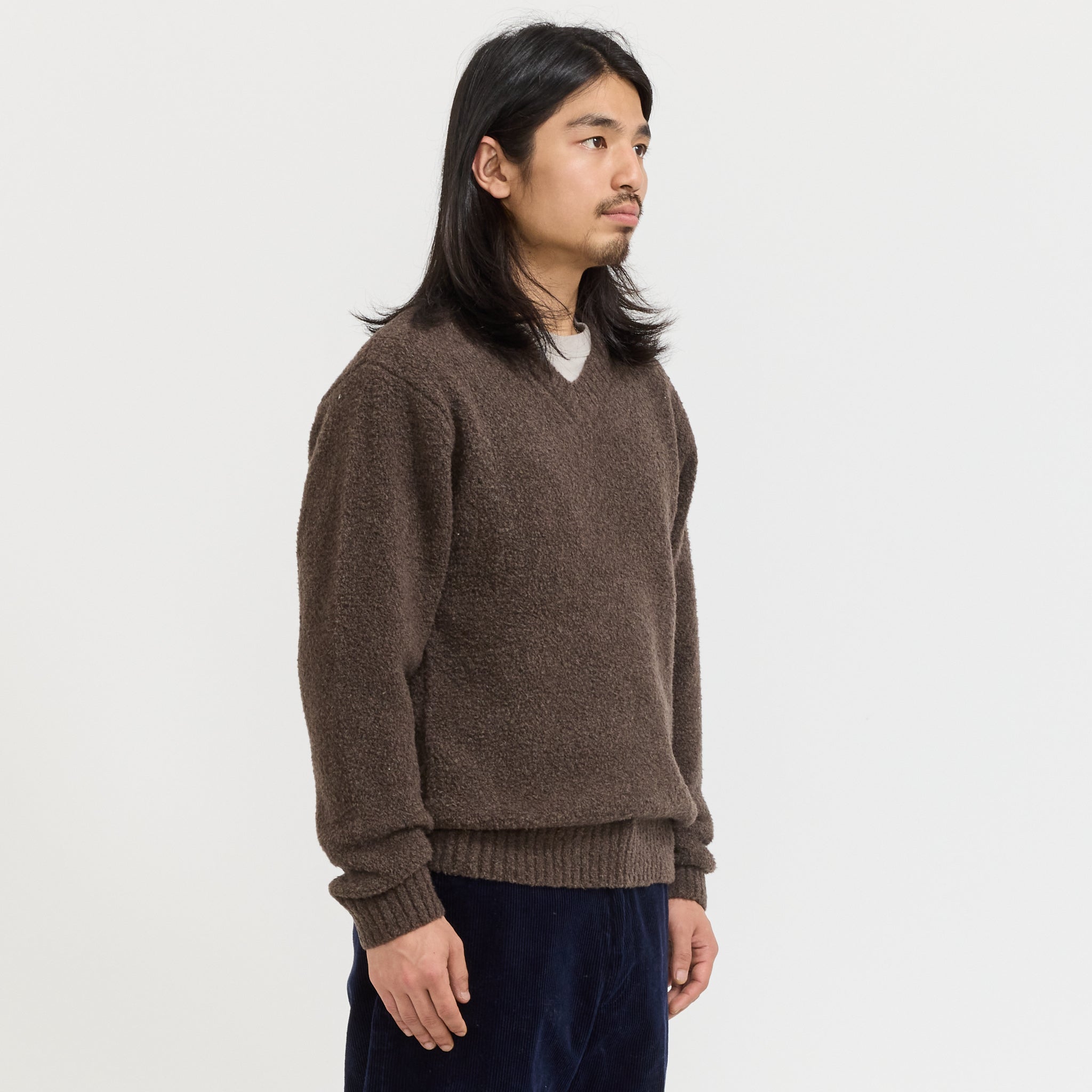 McCoy V-Neck Boa Brown