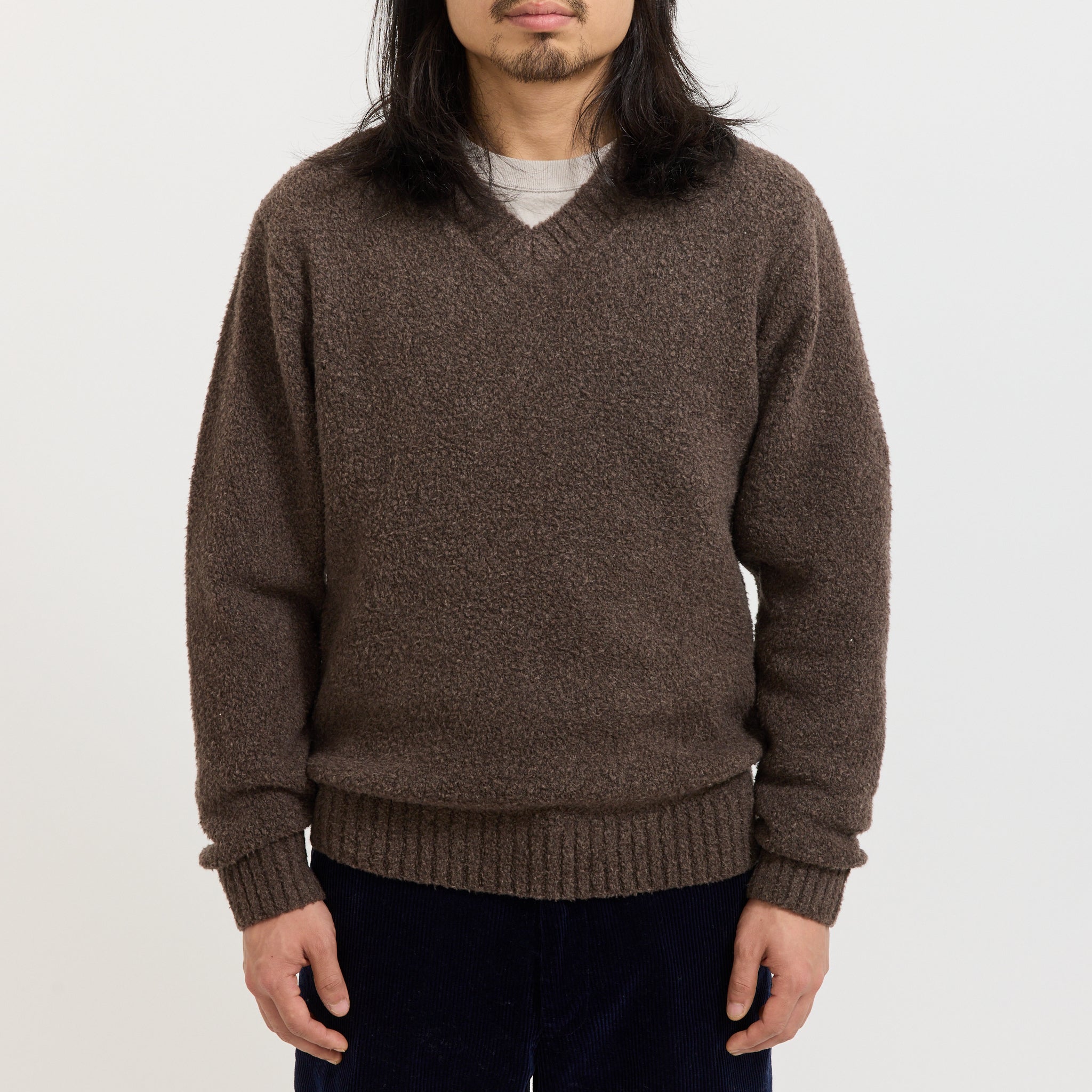 McCoy V-Neck Boa Brown