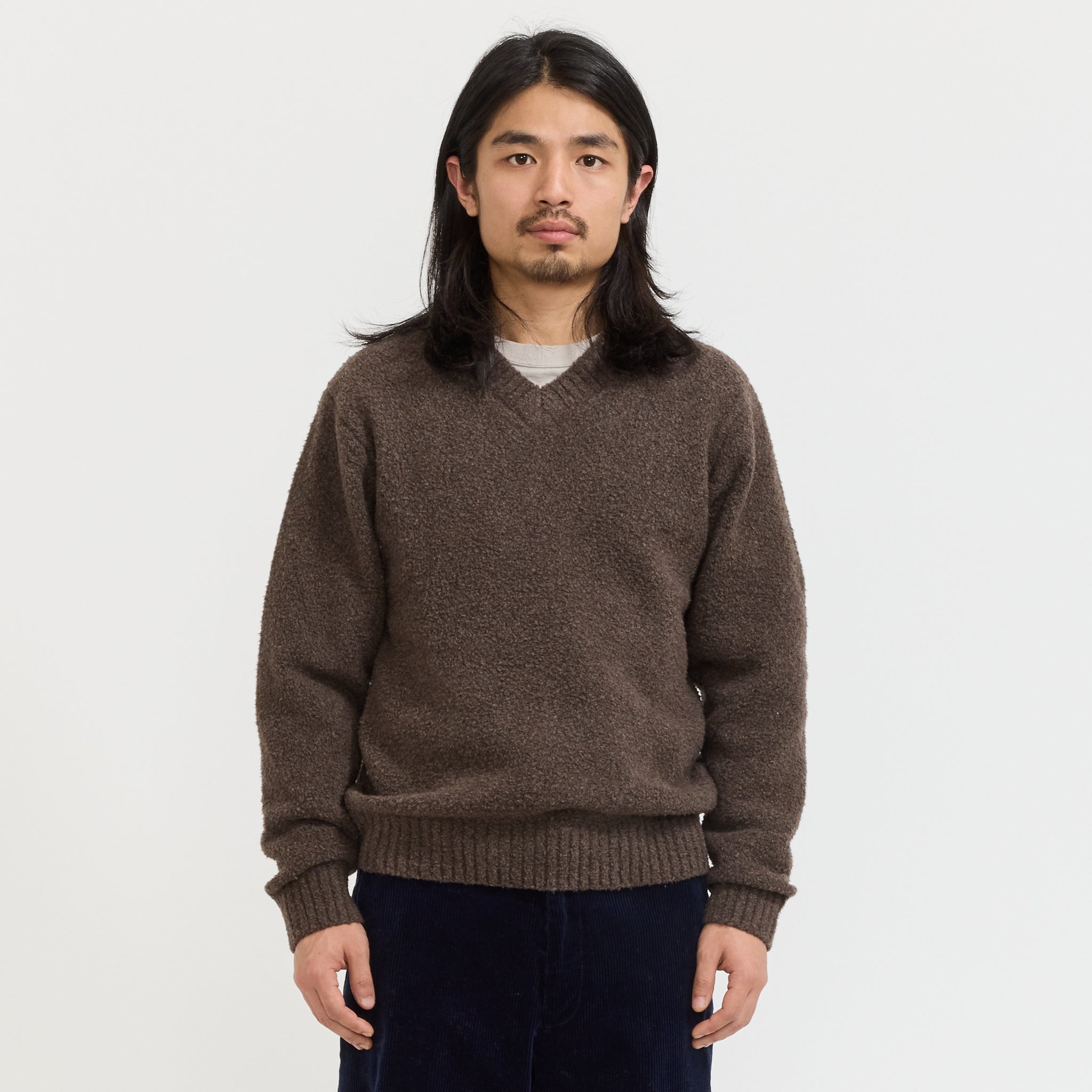 McCoy V-Neck Boa Brown