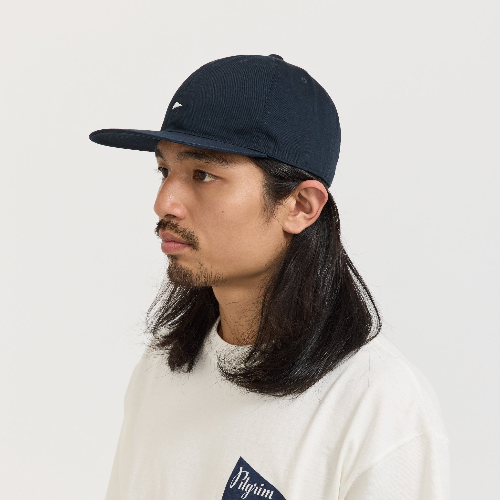 Pennant Twill Cap Navy/White