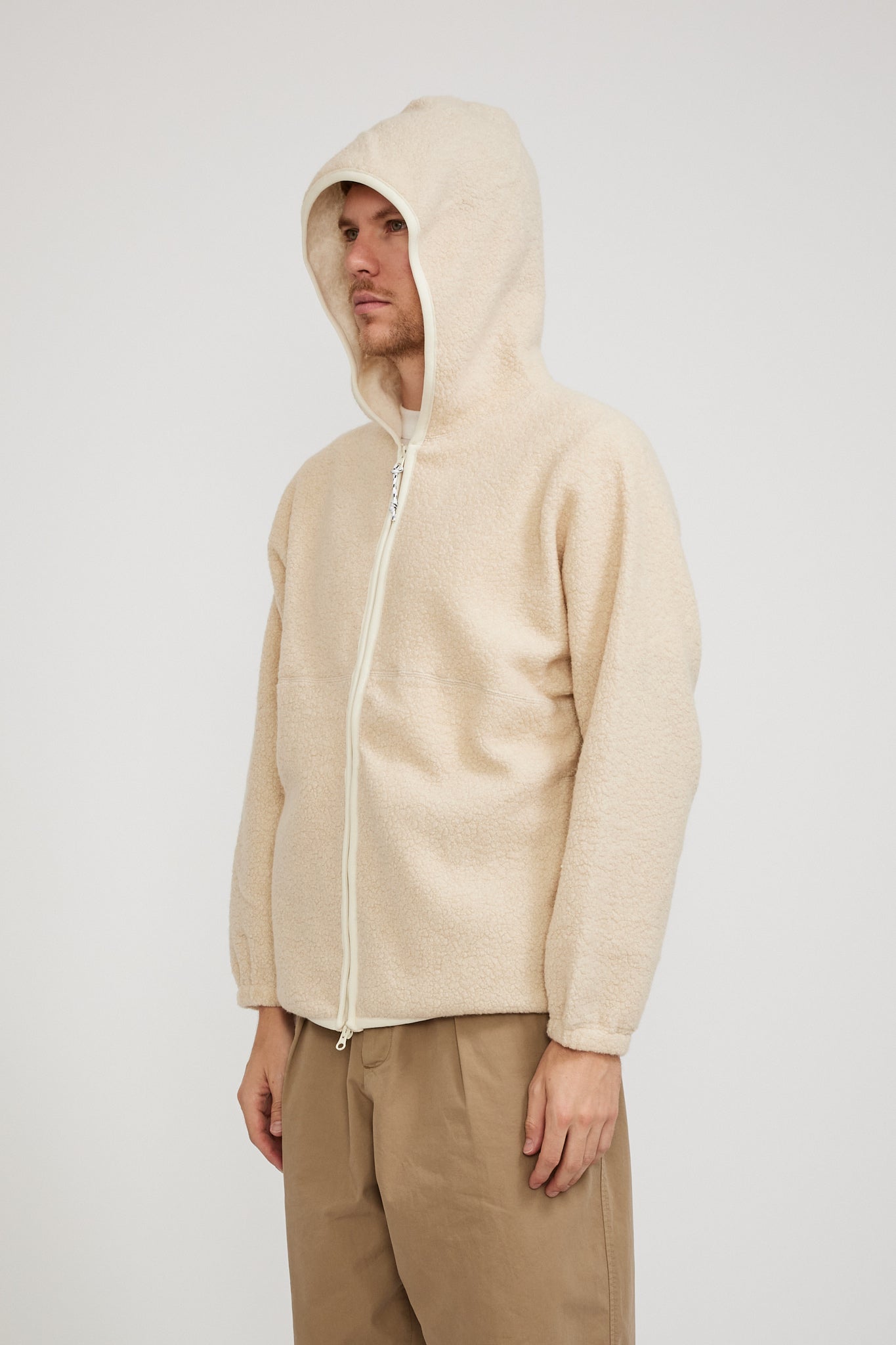 Wool fleece hoodie sale