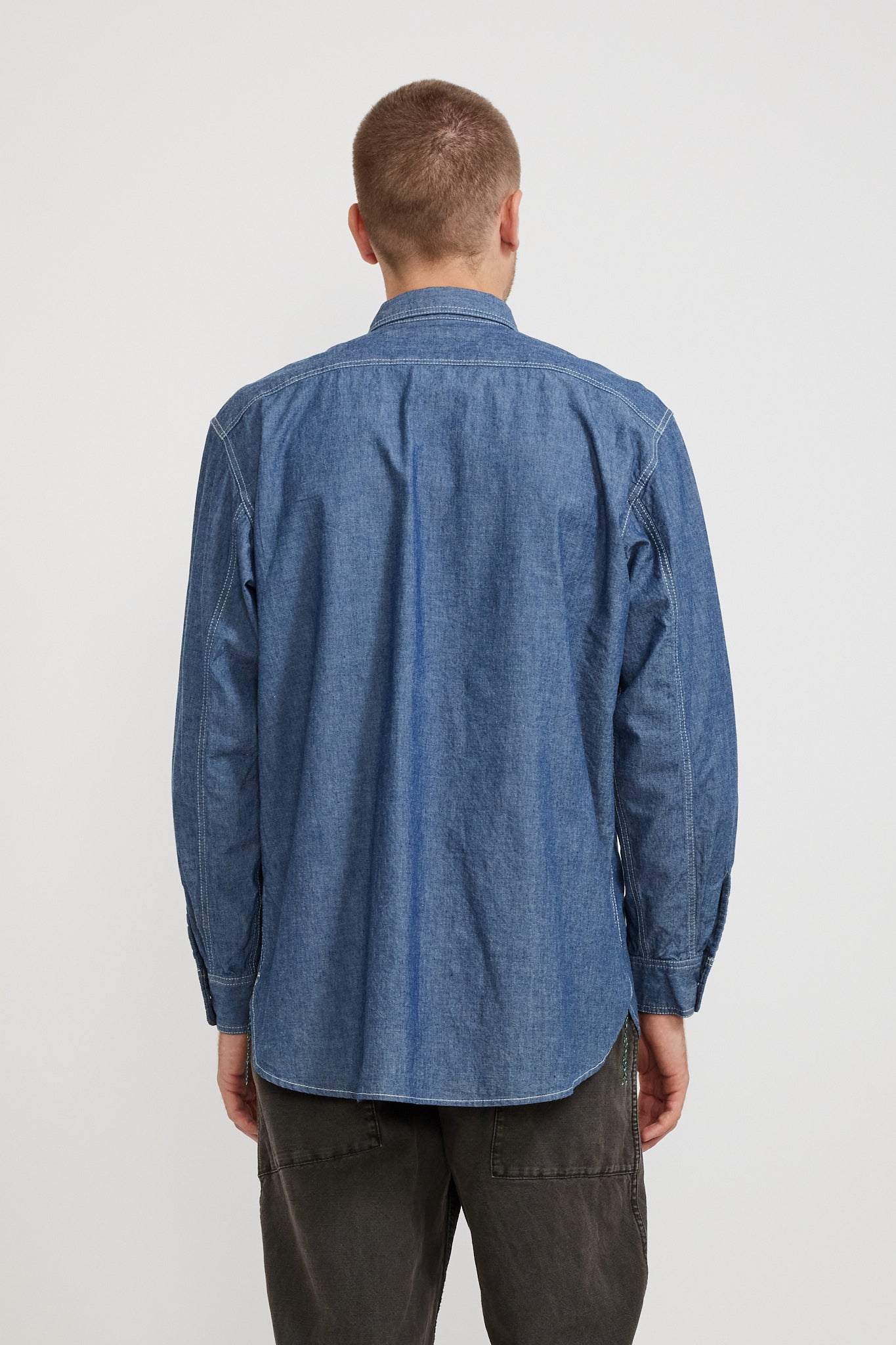 Pilgrim Surf Supply | Rucker Chambray Shirt Blue | Maplestore