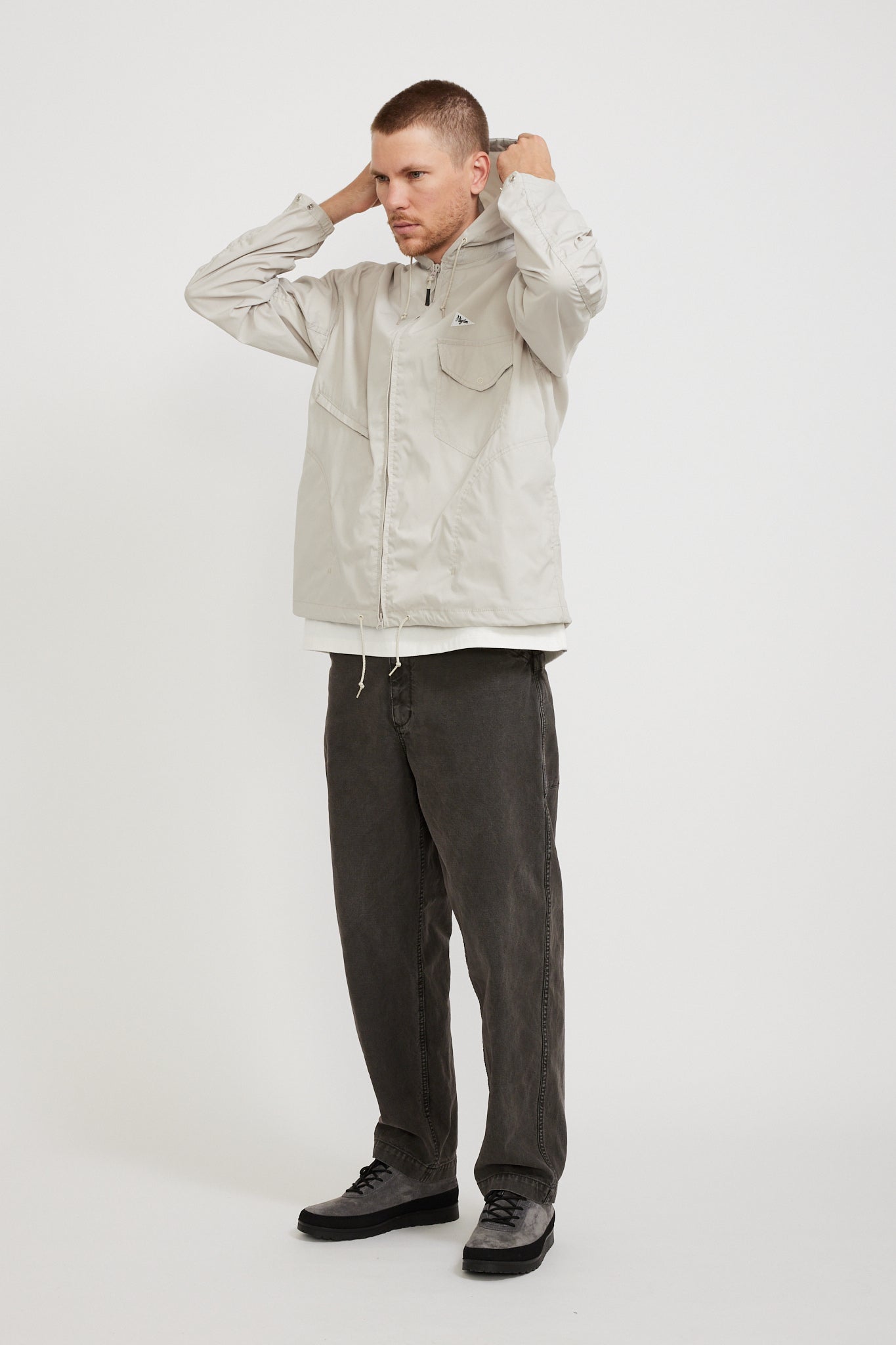 Pilgrim Surf Supply | Russel Zip Parka Cloud | Maplestore