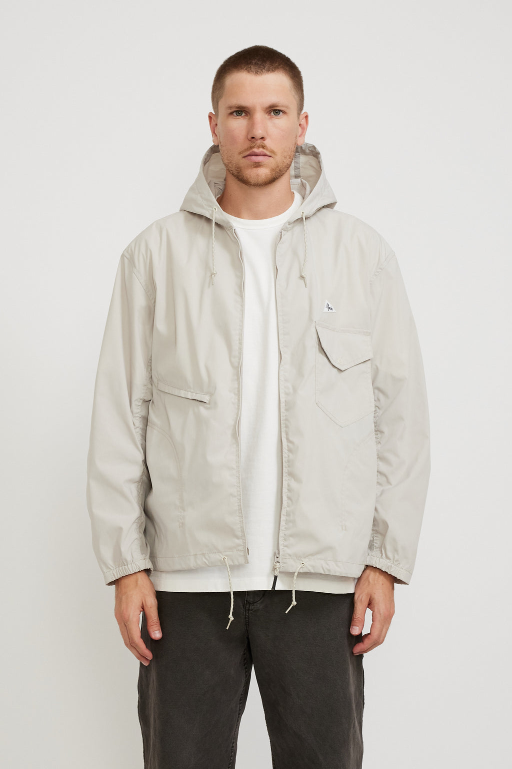 Pilgrim Surf Supply Russel Zip Parka Cloud | Maplestore