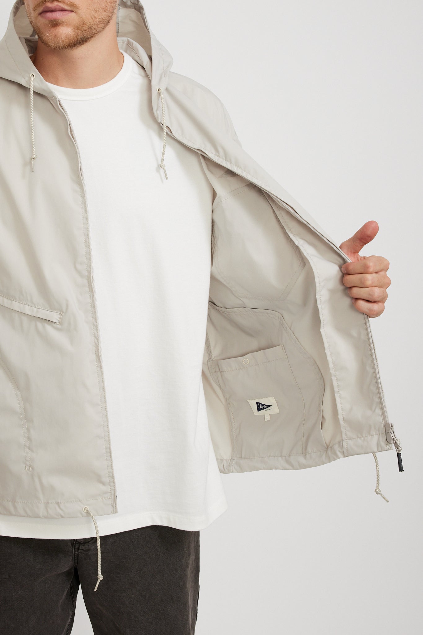 Pilgrim Surf Supply | Russel Zip Parka Cloud | Maplestore