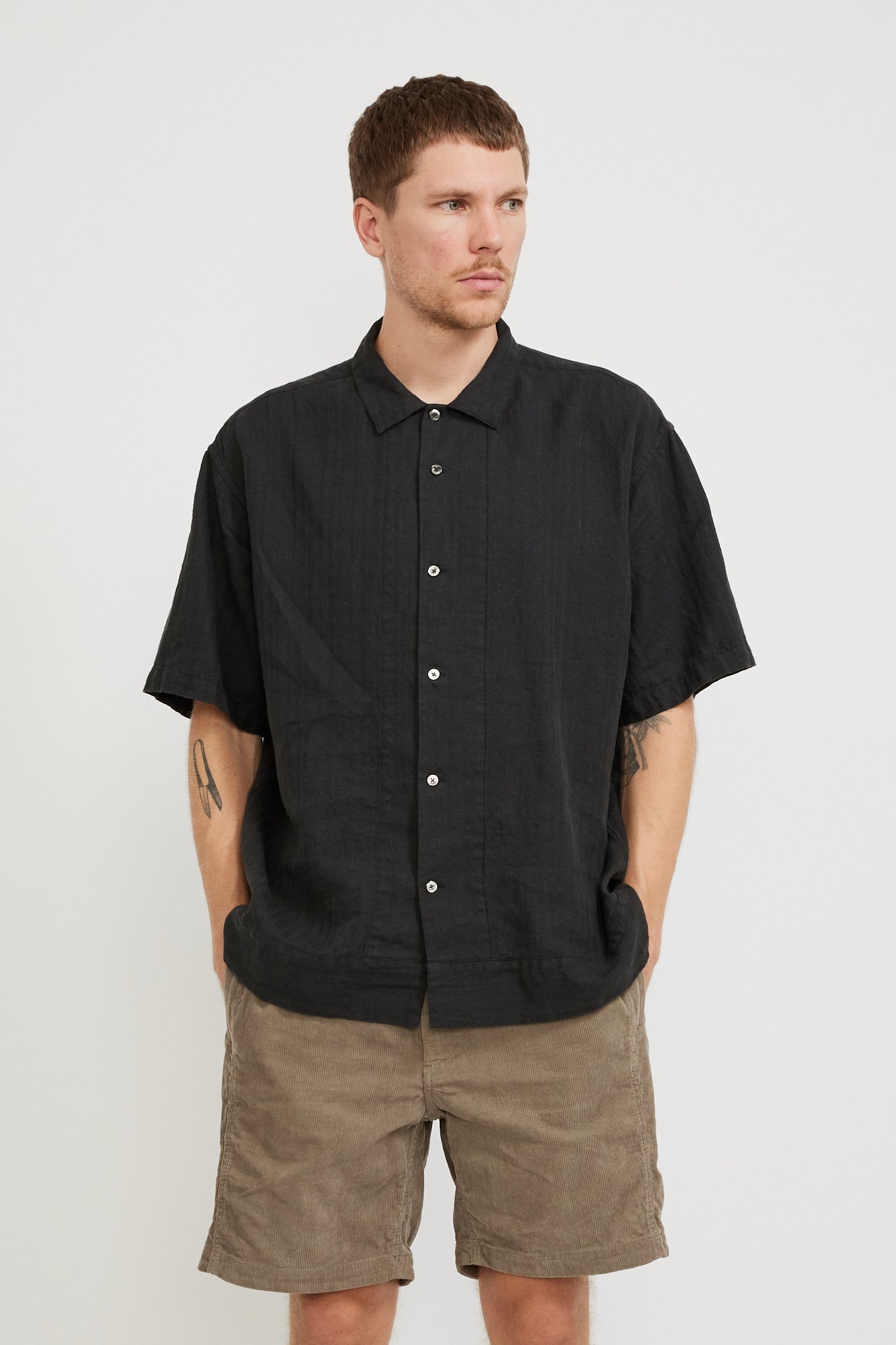 Pilgrim Surf Supply | Claude S/S Shirt Sumi Black | Maplestore