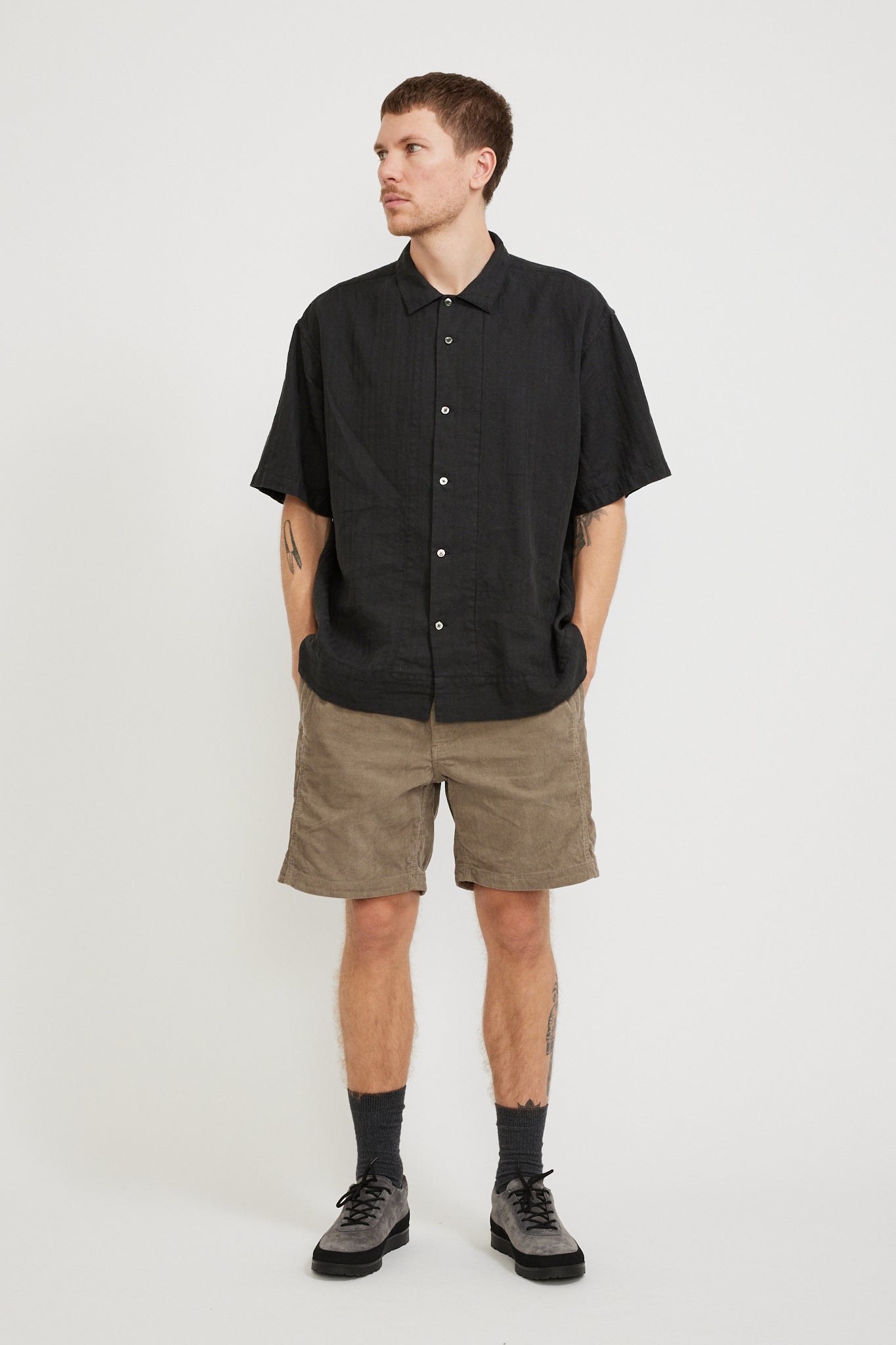 Pilgrim Surf Supply | Claude S/S Shirt Sumi Black | Maplestore