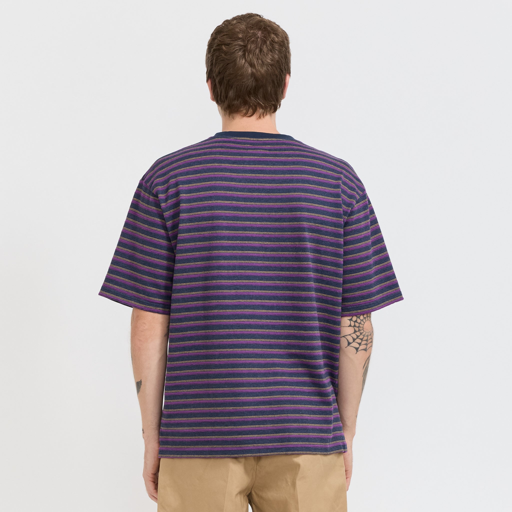 Tucker Striped Tee Navy