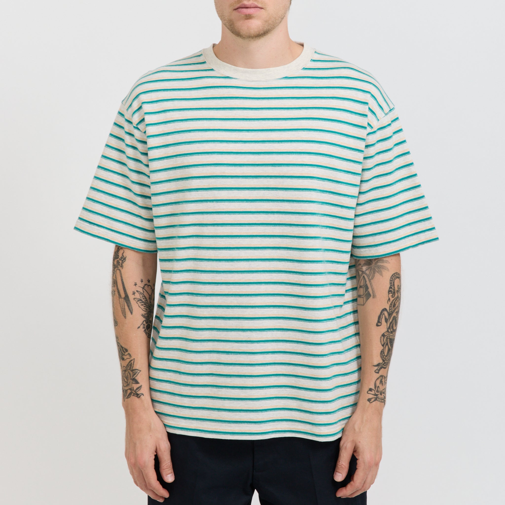 Tucker Striped Tee Oatmeal