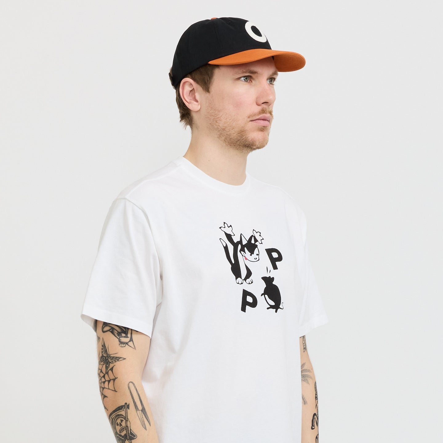O Sixpanel Hat Black/Cinnamon Stick
