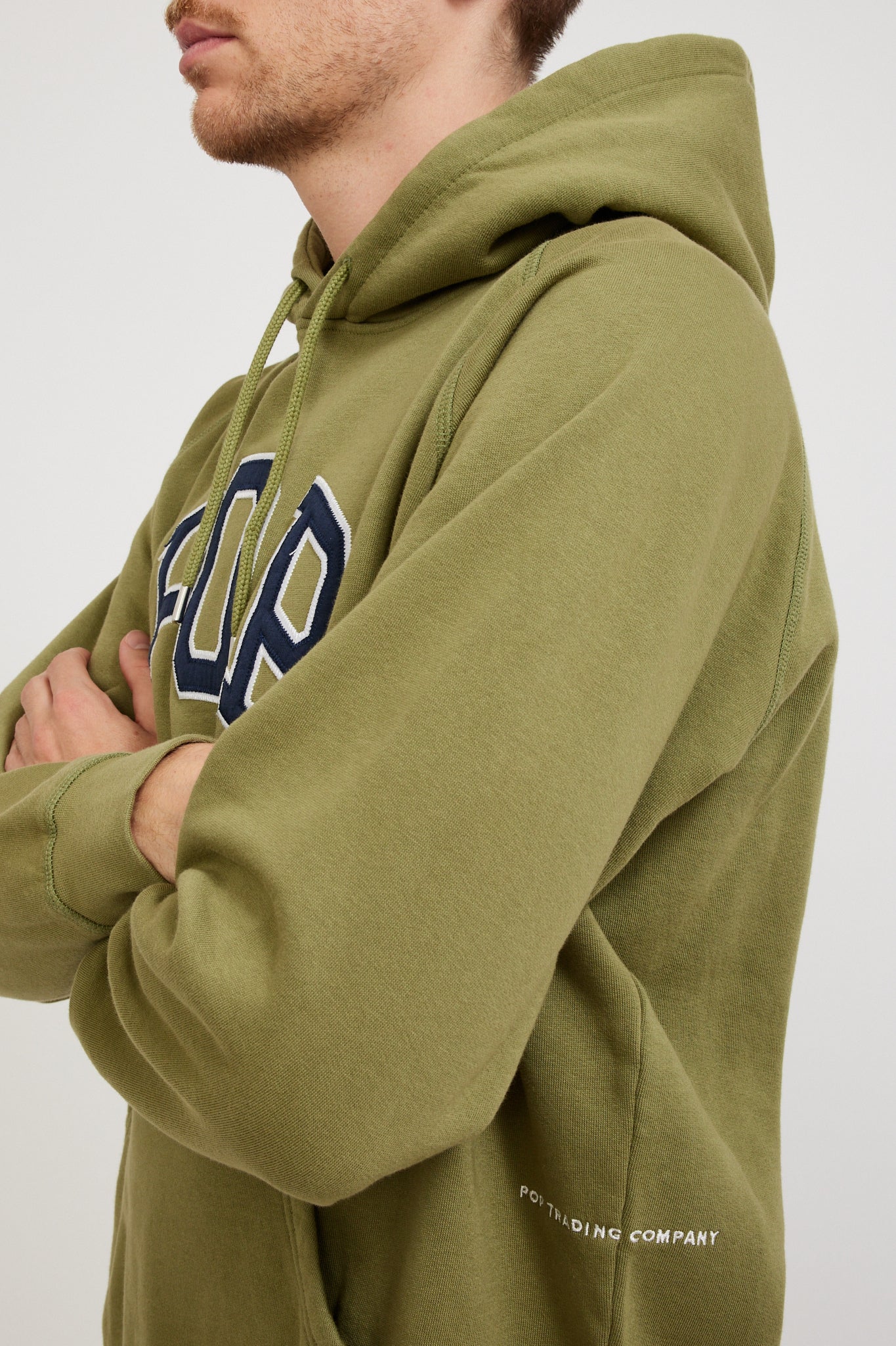 Pop Trading Company | Arch Hooded Sweat Loden Green | Maplestore