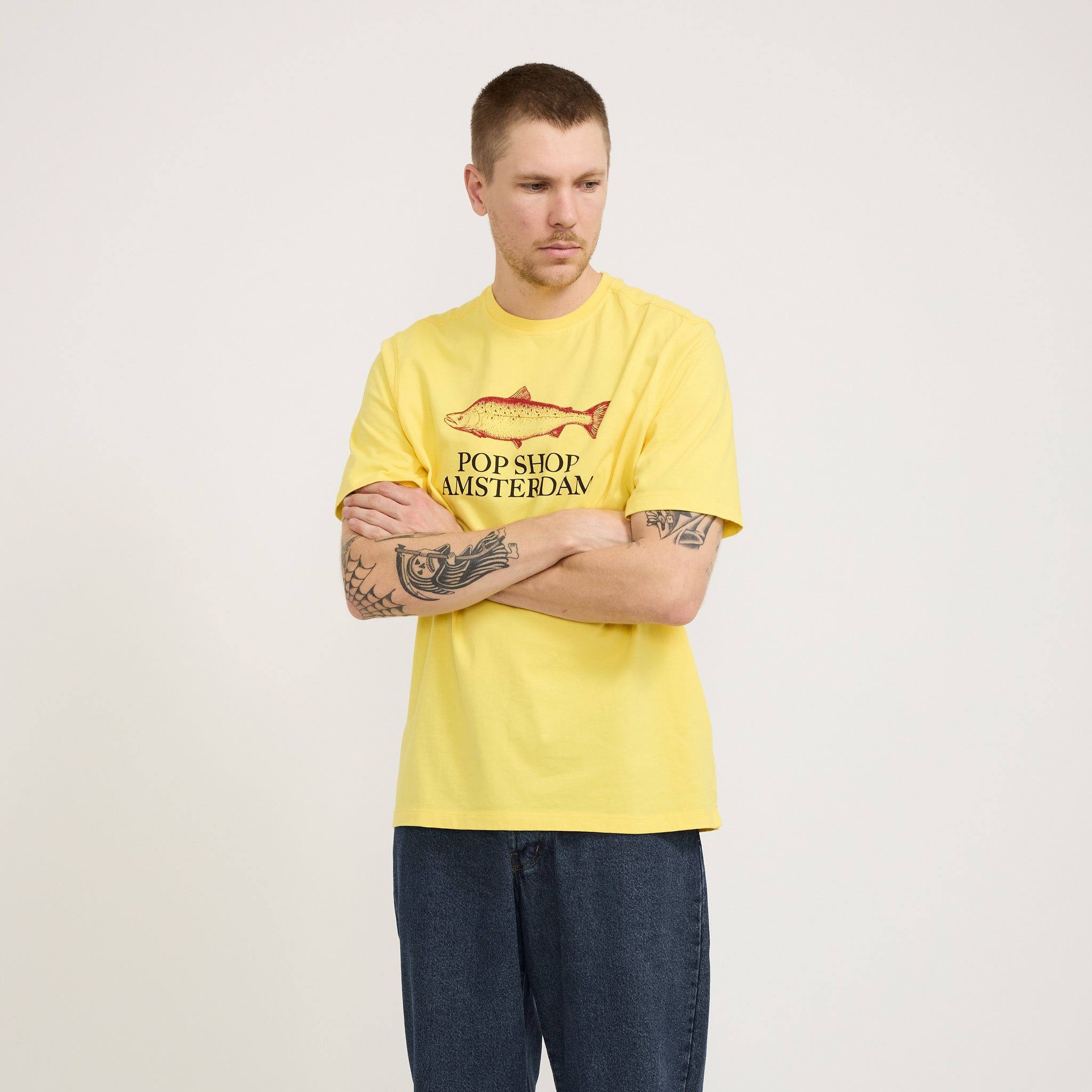 Pop Trading Company | Amsterdam Shop T-Shirt Minion Yellow | Maplestore