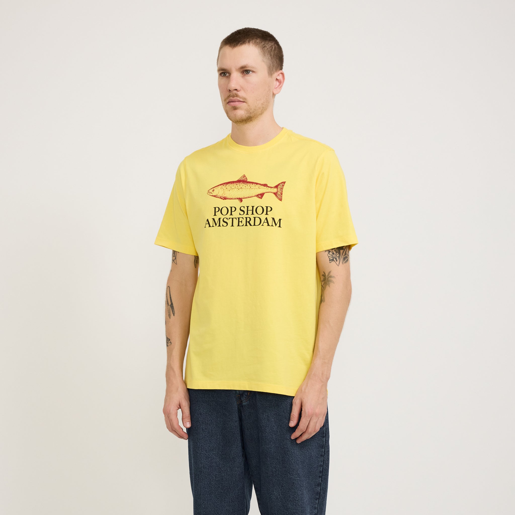Pop Trading Company | Amsterdam Shop T-Shirt Minion Yellow | Maplestore